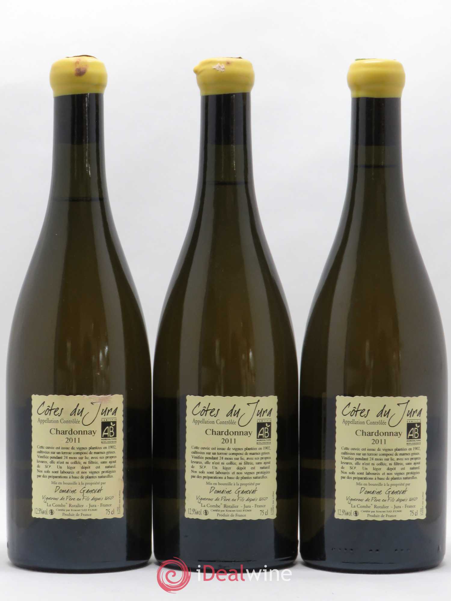 Côtes du Jura Les Chalasses Vieilles Vignes Jean-François Ganevat (Domaine) 2011 - Lot de 3 bouteilles - 1