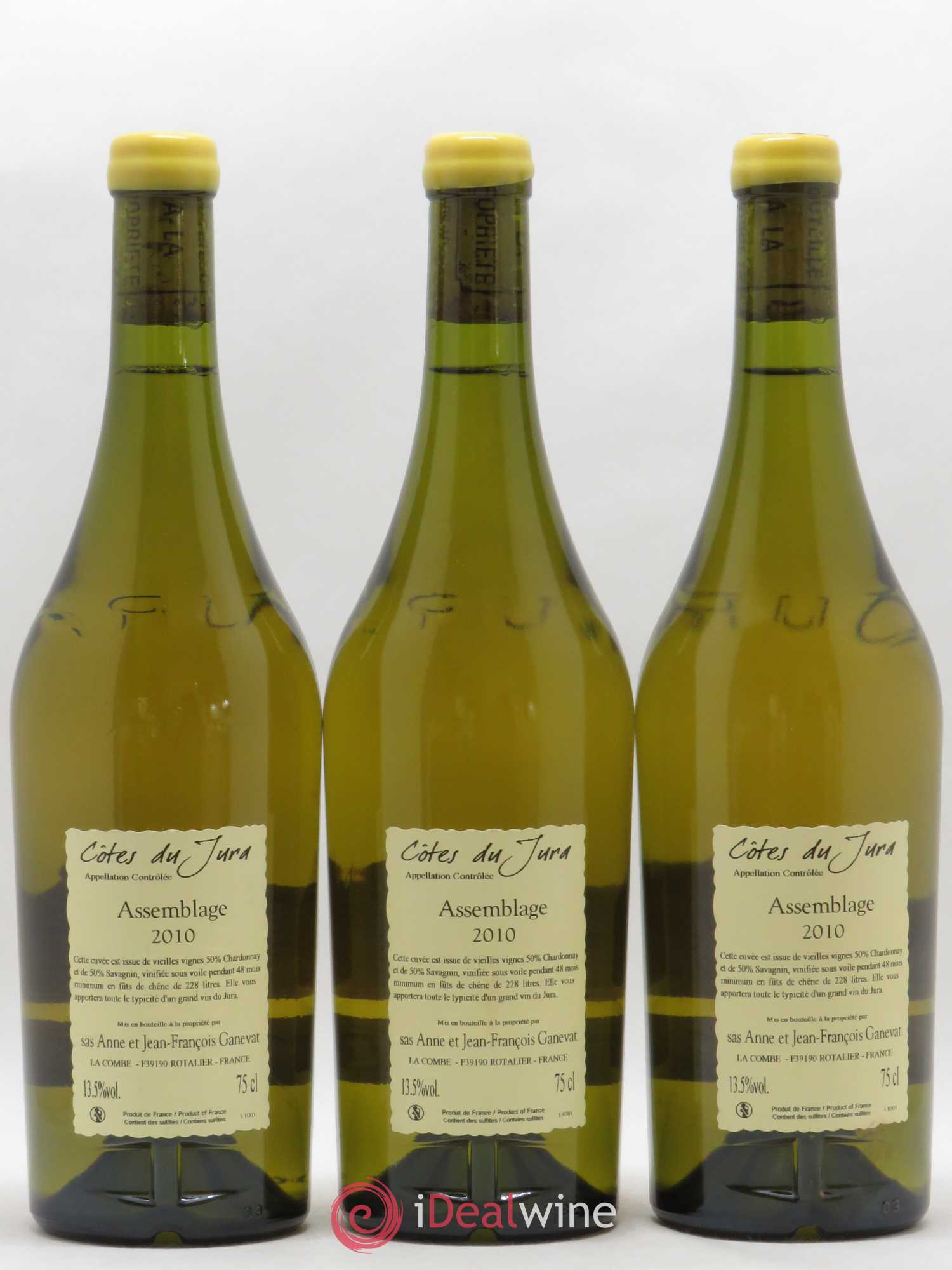 Côtes du Jura Cuvée de Garde Jean-François Ganevat (Domaine) 2010 - Lot de 3 bouteilles - 1
