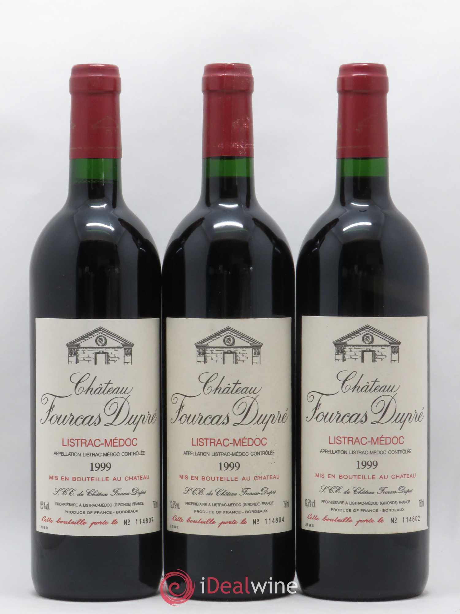 Château Fourcas Dupré 1999 - Lot de 6 bouteilles - 1