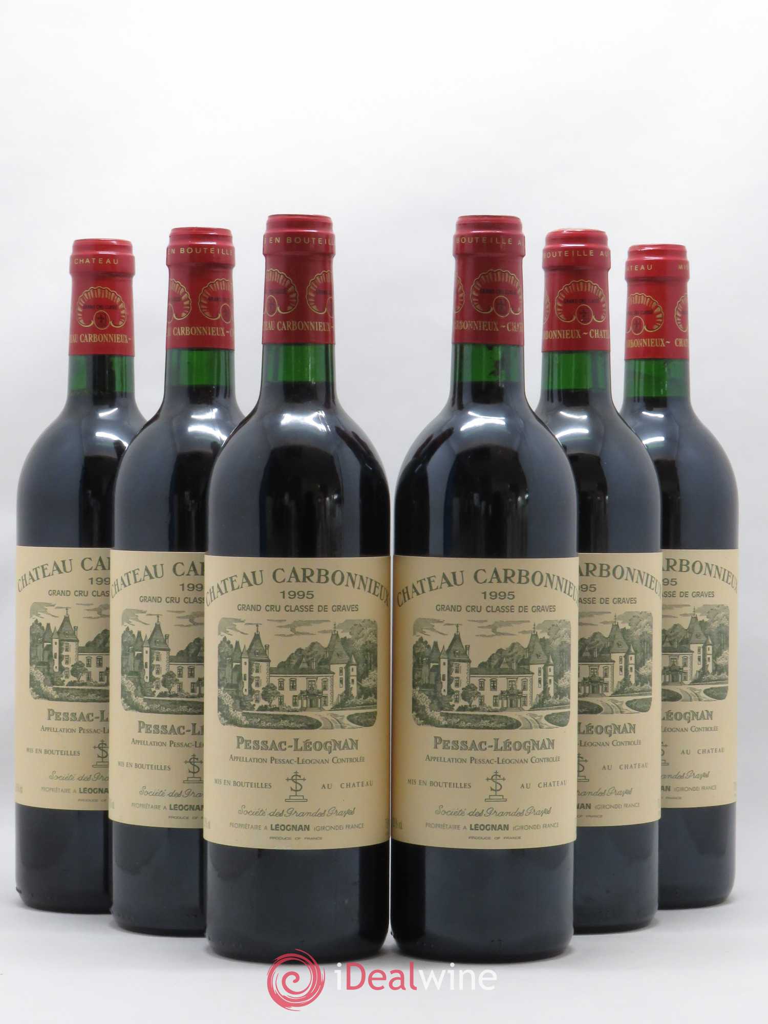 Château Carbonnieux Cru Classé de Graves 1995 - Lot de 6 bouteilles - 0