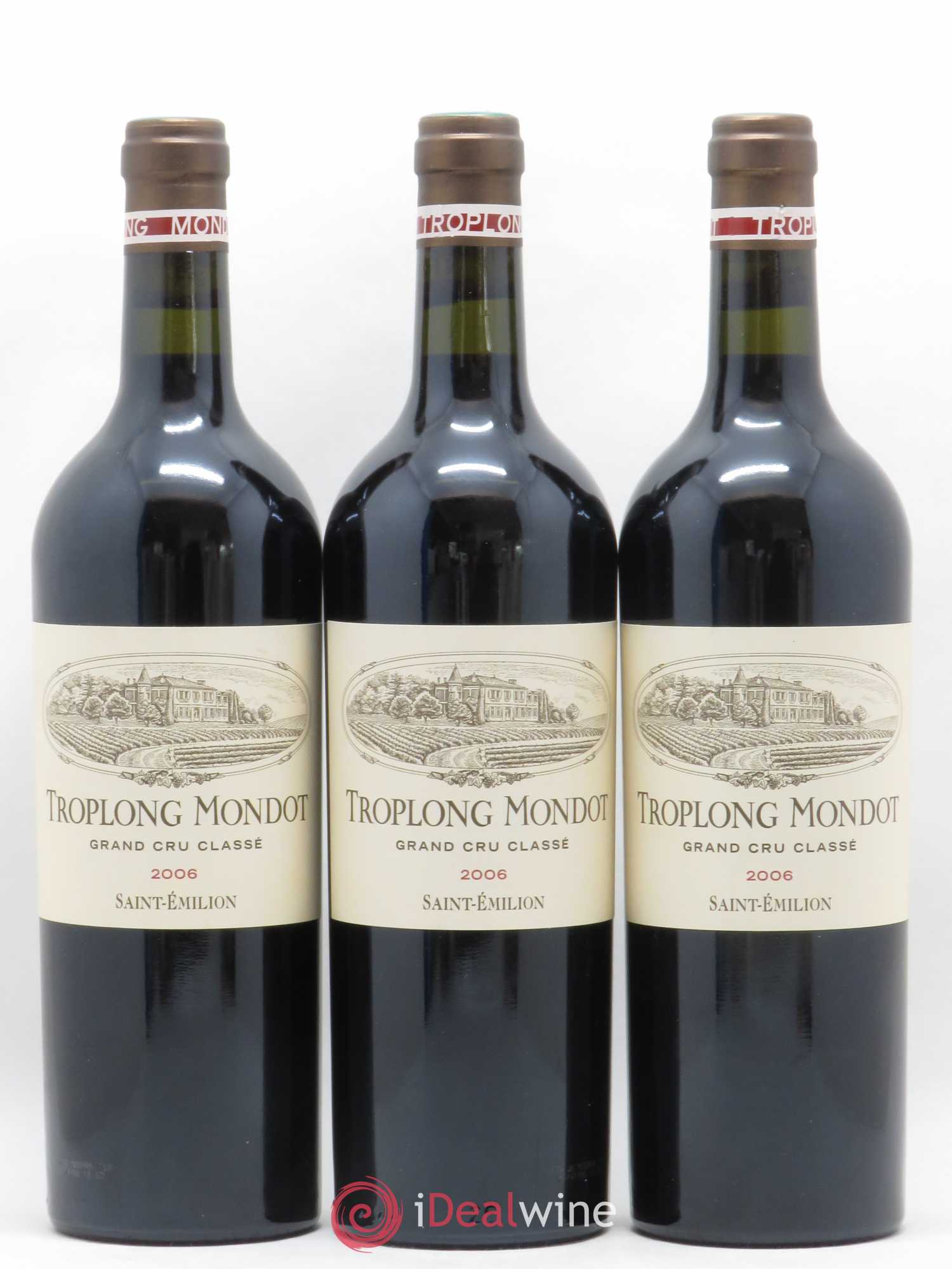 Château Troplong Mondot 1er Grand Cru Classé B 2006 - Lot de 6 bouteilles - 1