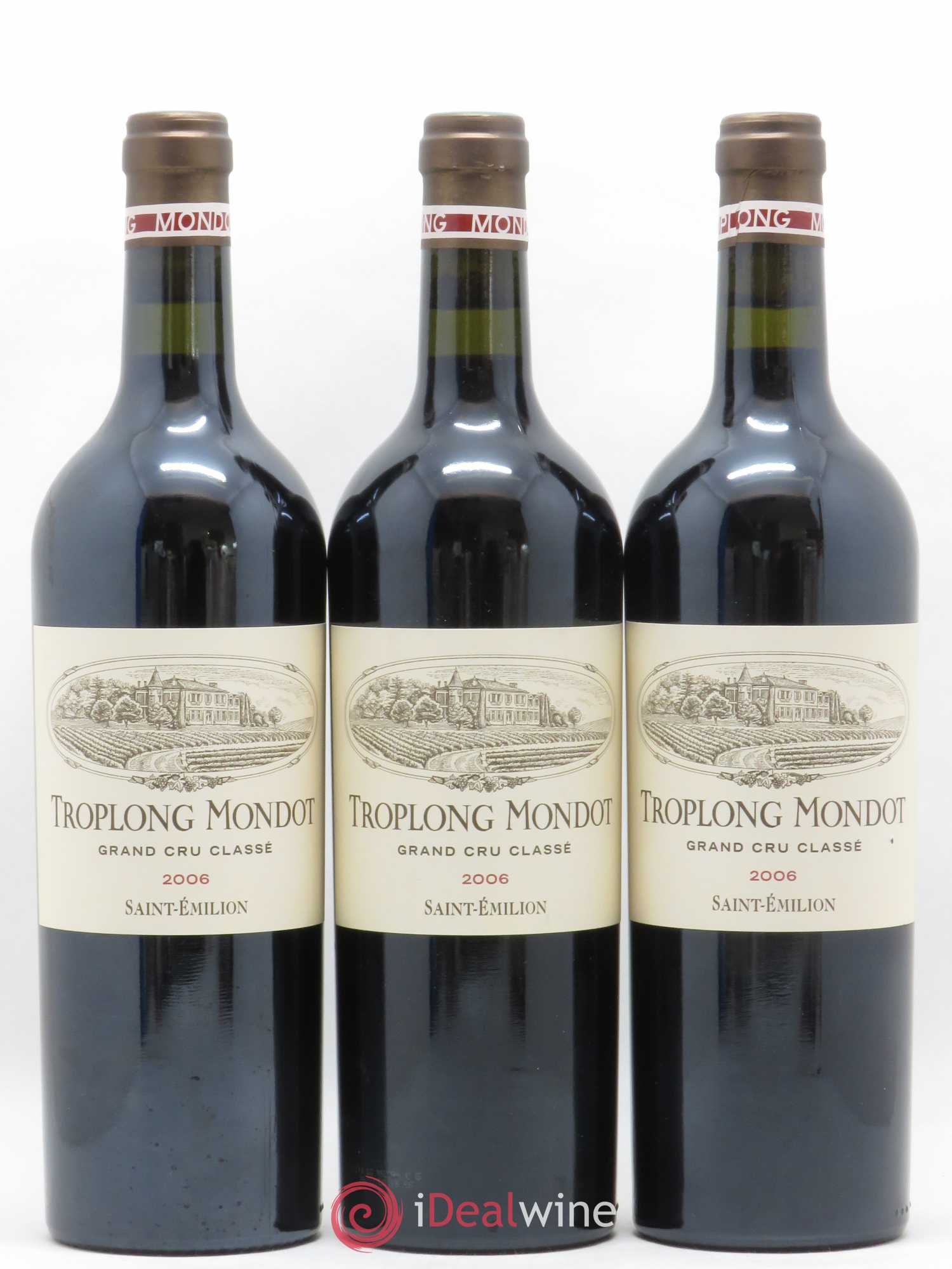 Château Troplong Mondot 1er Grand Cru Classé B 2006 - Lot de 6 bouteilles - 2
