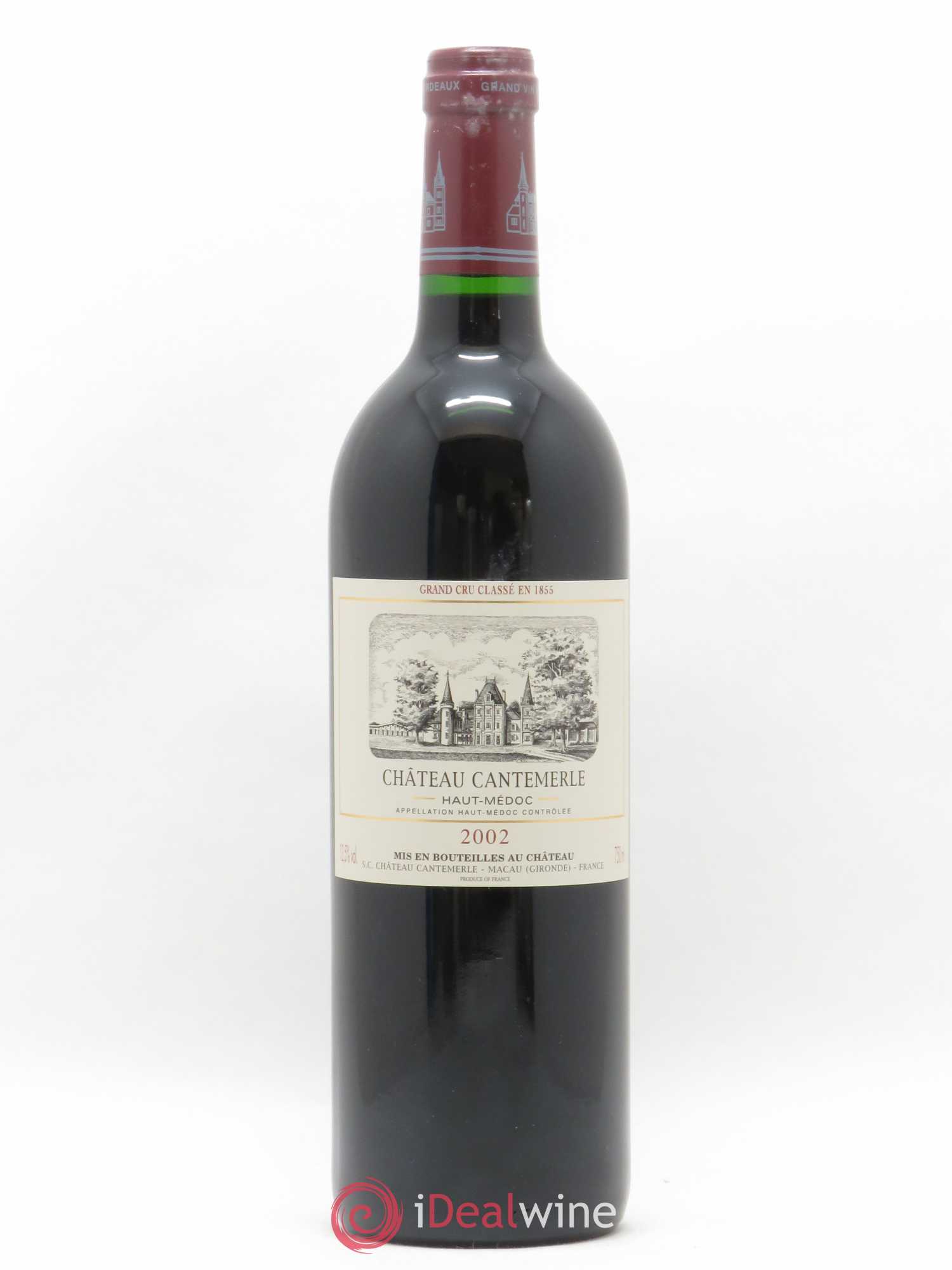 Château Cantemerle 5ème Grand Cru Classé 2002 - Lot de 1 bouteille - 0