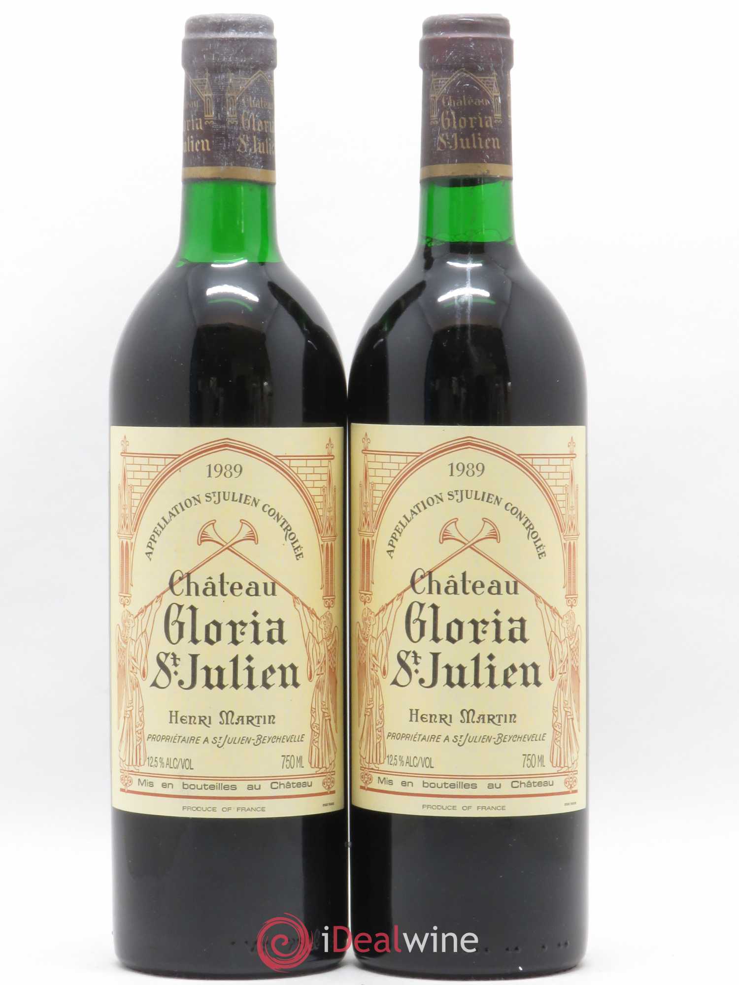 Château Gloria 1989 - Lot de 2 bouteilles - 0