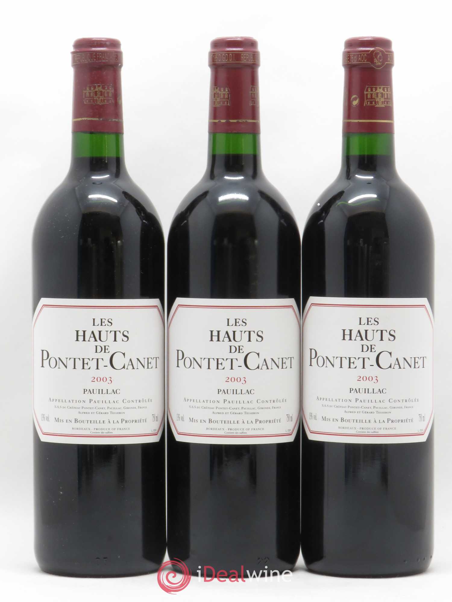 Les Hauts de Pontet-Canet Second Vin 2003 - Lot de 6 bouteilles - 1