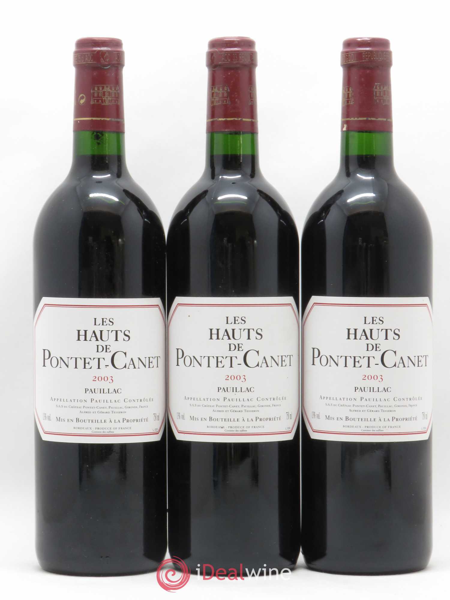 Les Hauts de Pontet-Canet Second Vin 2003 - Lot de 6 bouteilles - 2