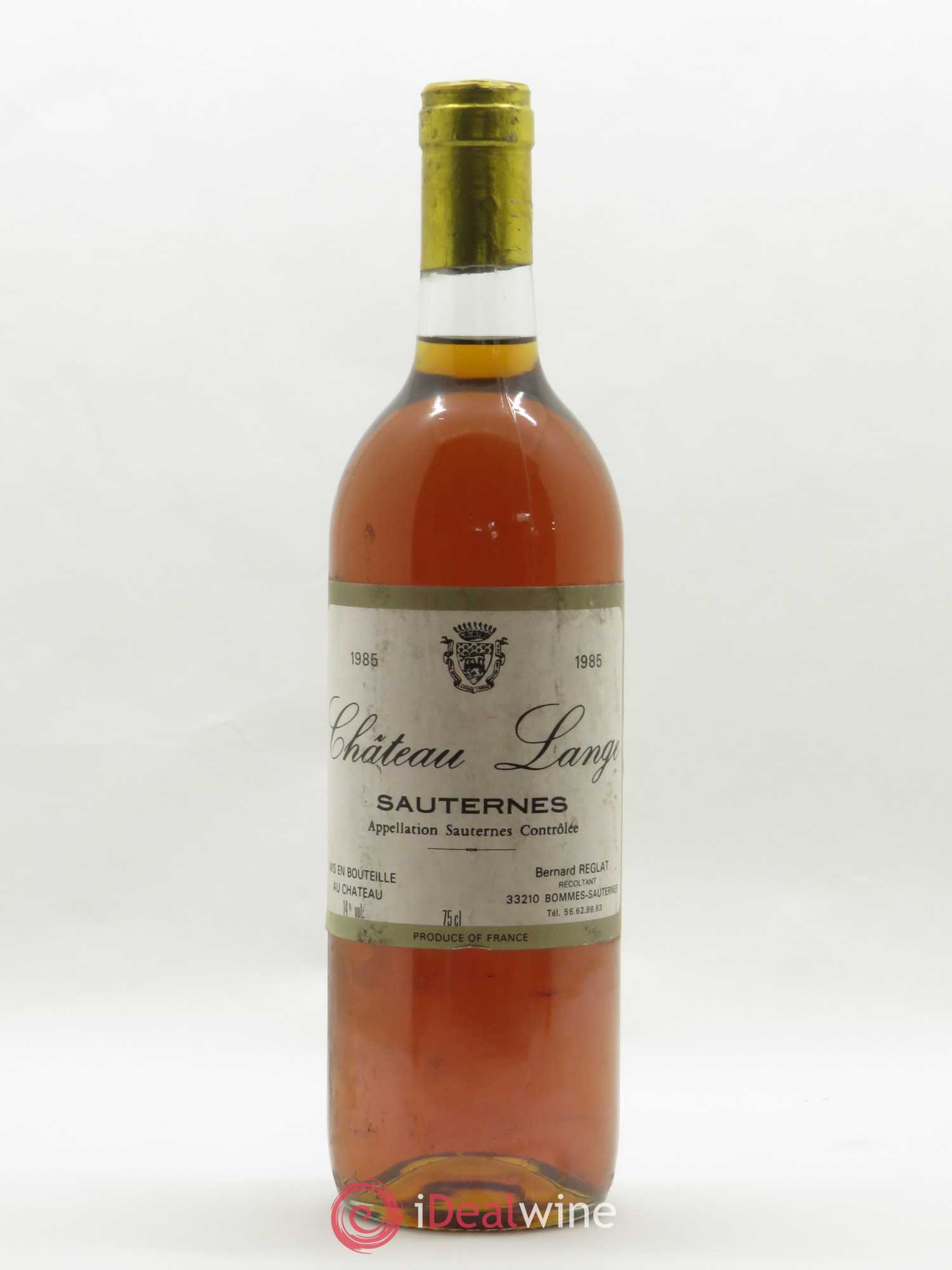 Sauternes Château Lange 1985 - Lotto di 1 bottiglia - 0