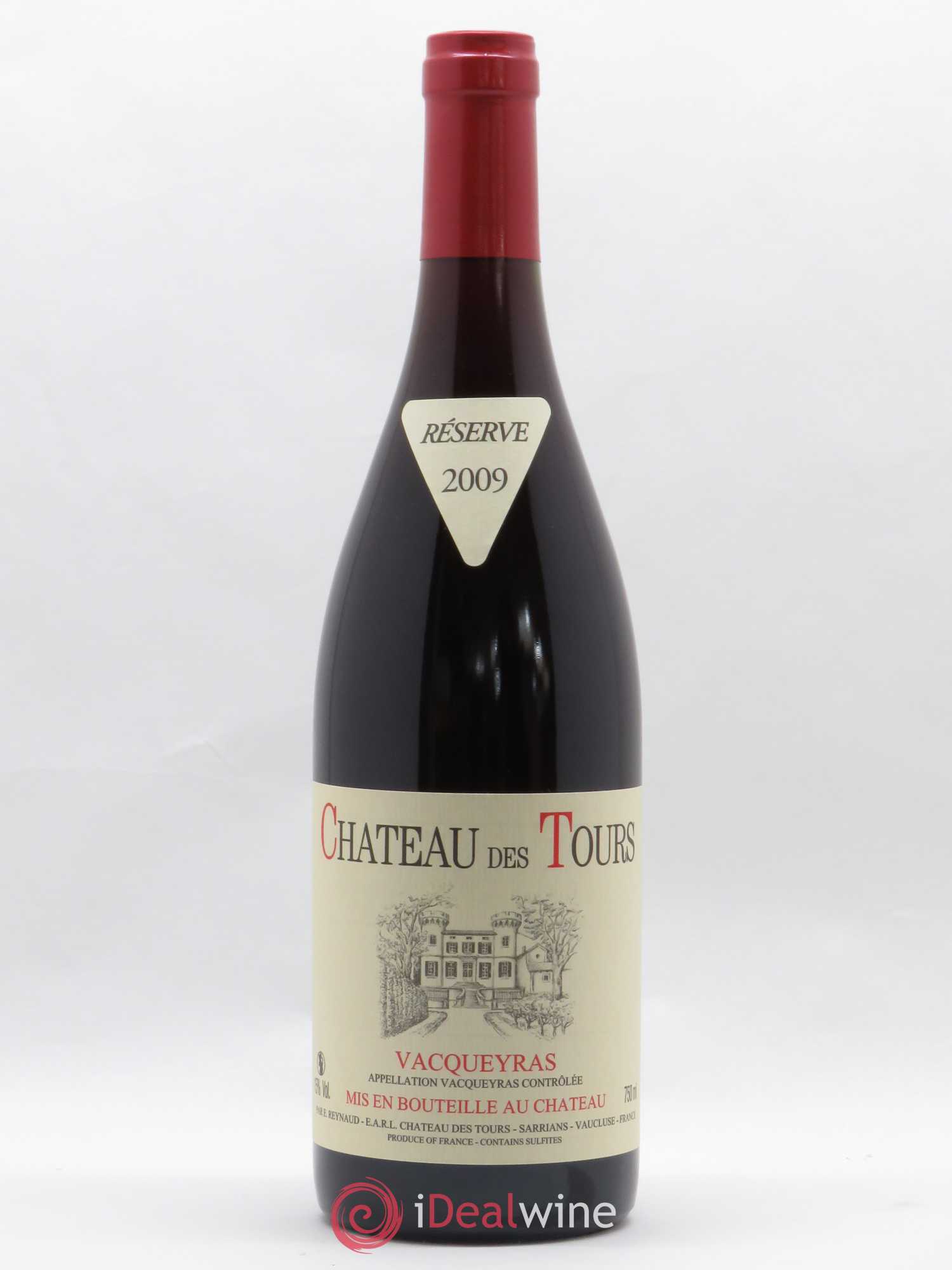 Vacqueyras Château des Tours Emmanuel Reynaud 2009 - Lot de 1 bouteille - 0