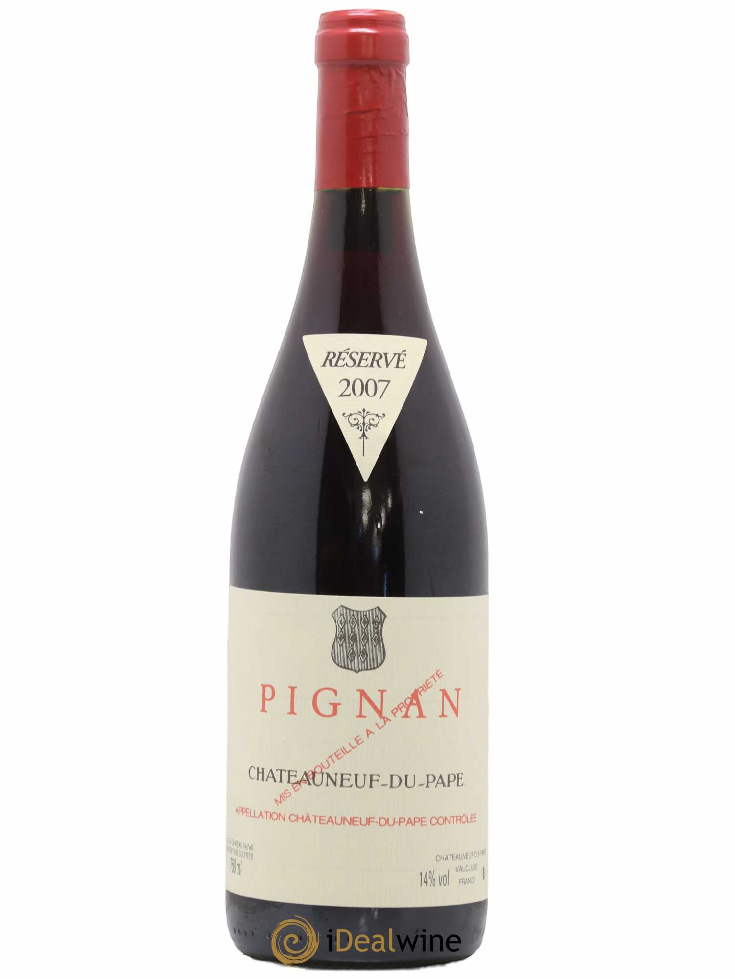 Châteauneuf-du-Pape Domaine de Pignan 2007 - Lot de 1 bouteille - 0