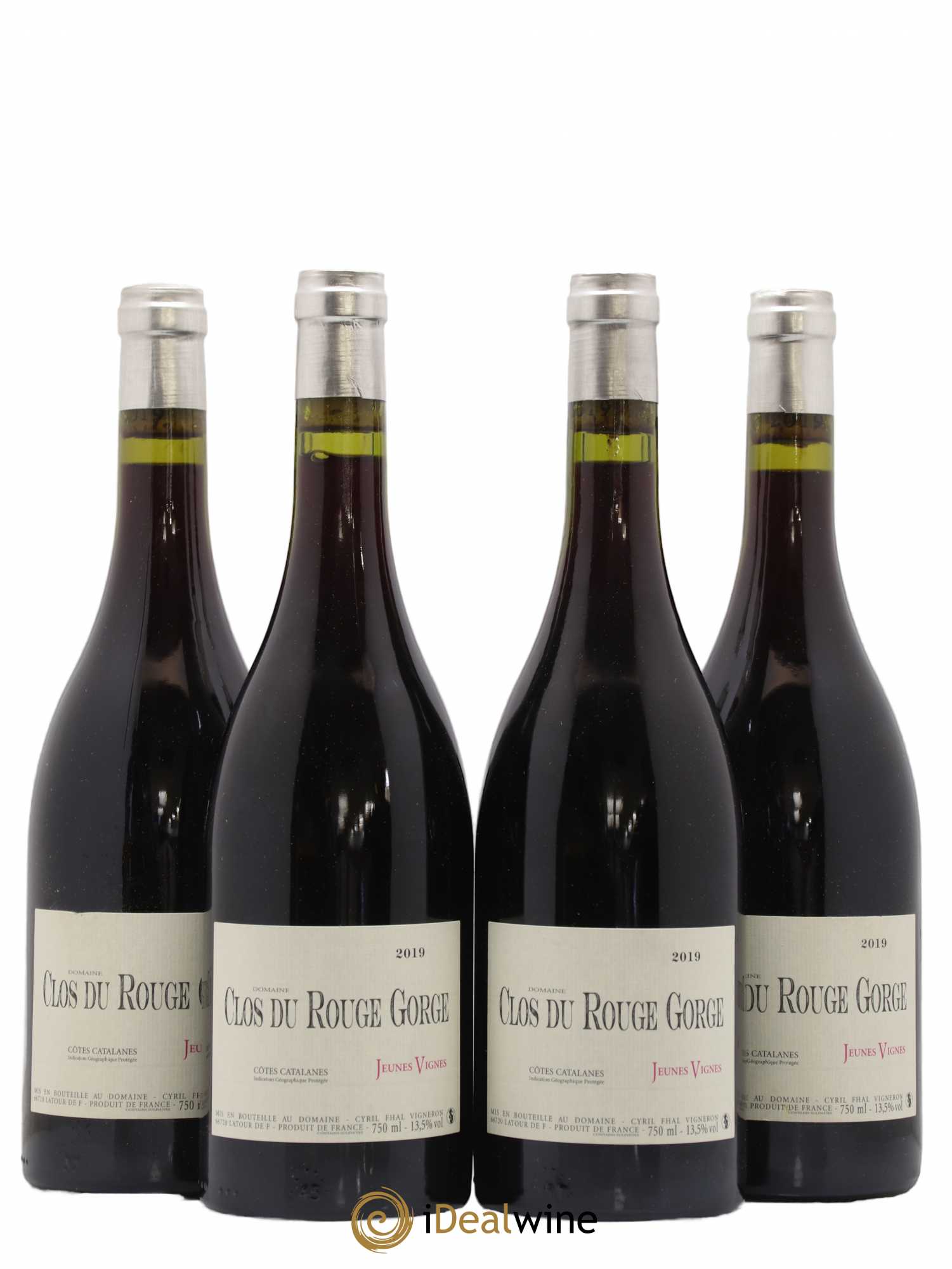 Côtes Catalanes (VDP des Côtes Catalanes) Clos du Rouge Gorge Jeunes Vignes Cyril Fhal 2019 - Lot de 4 bouteilles - 0