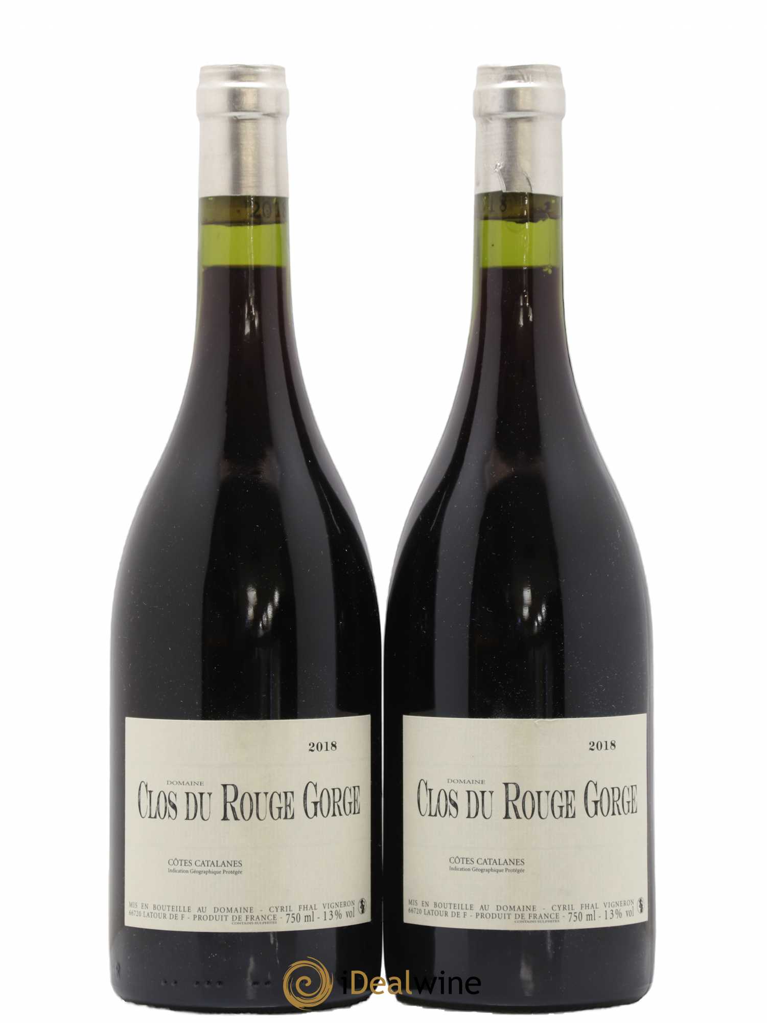 Côtes Catalanes Clos du Rouge Gorge Cyril Fhal 2018 - Lot de 2 bouteilles - 0