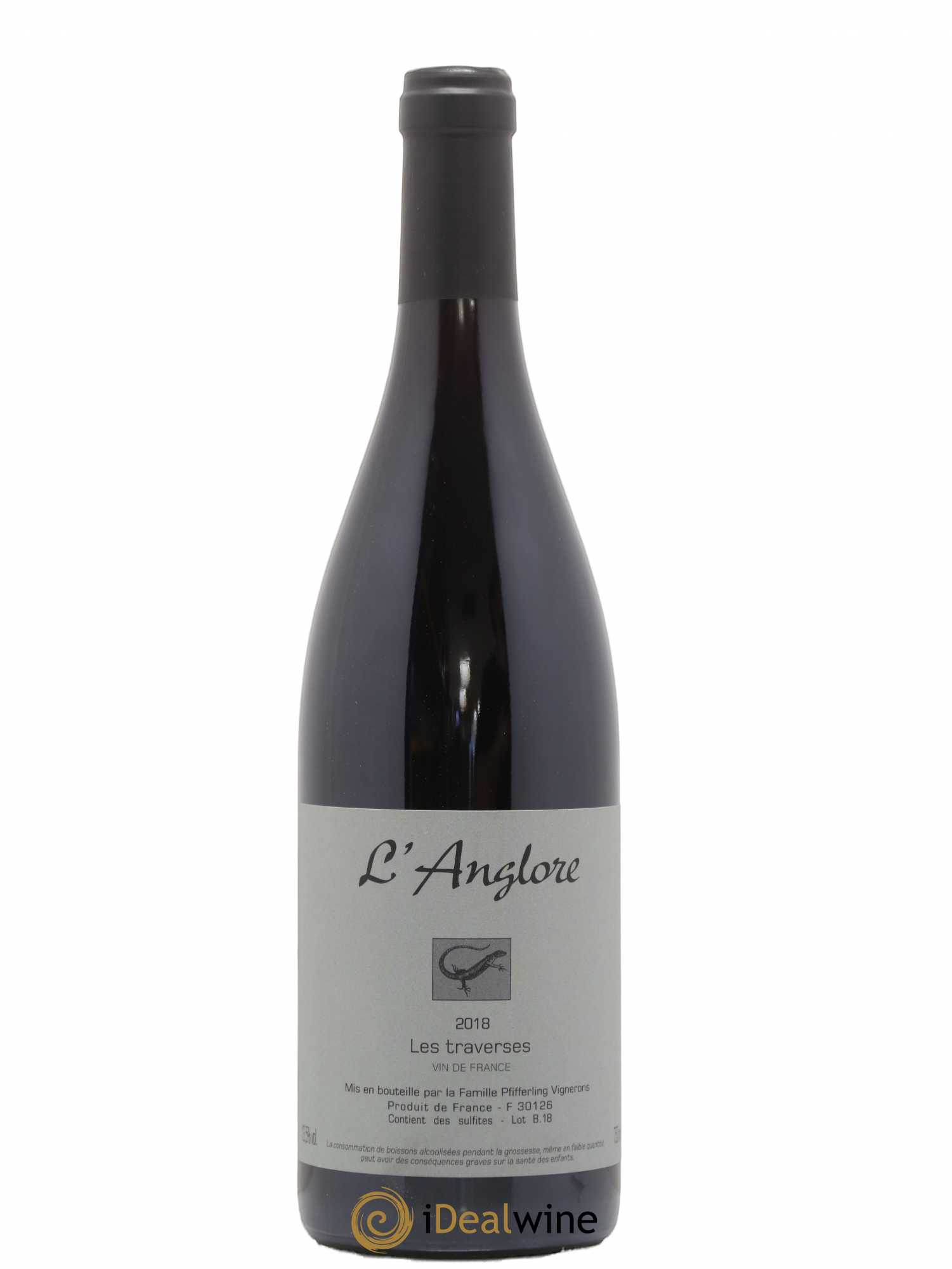 Vin de France Les Traverses L'Anglore 2018 - Lot de 1 bouteille - 0