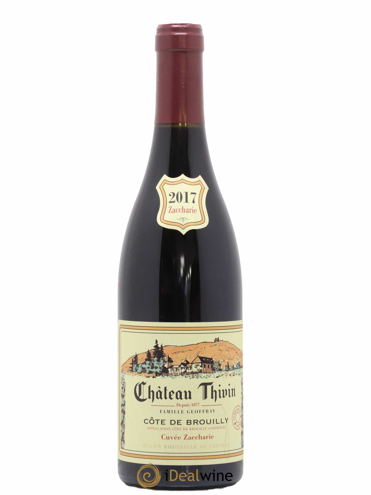 Côte de Brouilly Cuvée Zaccharie Château Thivin 2017 - Lot de 1 bouteille - 0