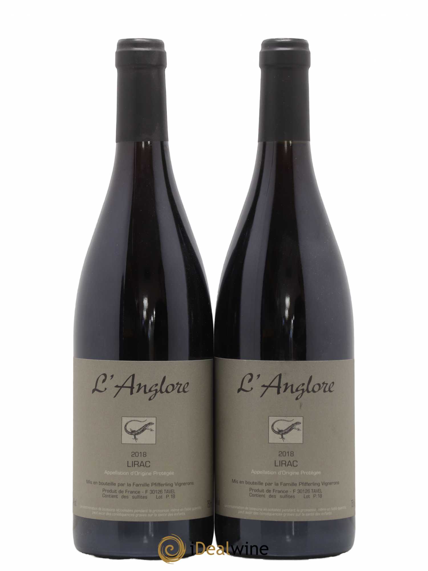 Lirac L'Anglore 2018 - Lot de 2 bouteilles - 0