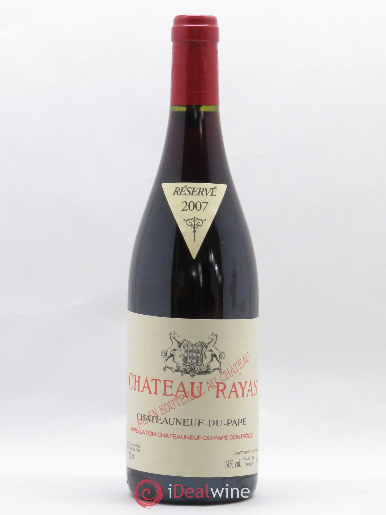 Châteauneuf-du-Pape Château Rayas Emmanuel Reynaud 2007 - Lot de 1 bouteille - 0