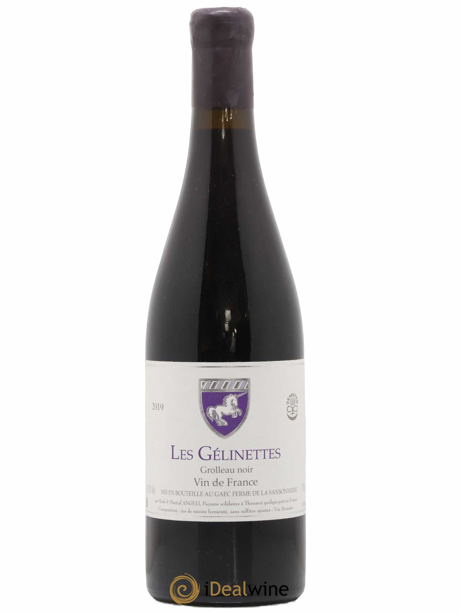 Vin de France Les Gélinettes Mark Angeli (Domaine) - Ferme de la Sansonnière 2019 - Lot de 1 bouteille - 0