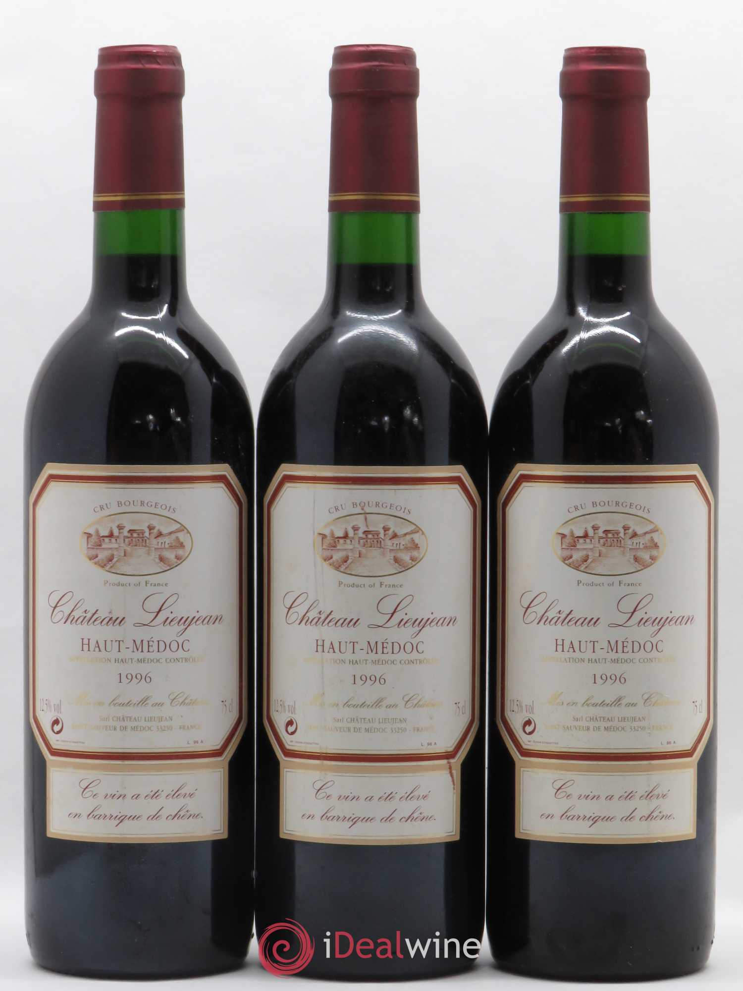 Château Lieujean (sans prix de réserve) 1996 - Lot de 6 bouteilles - 1