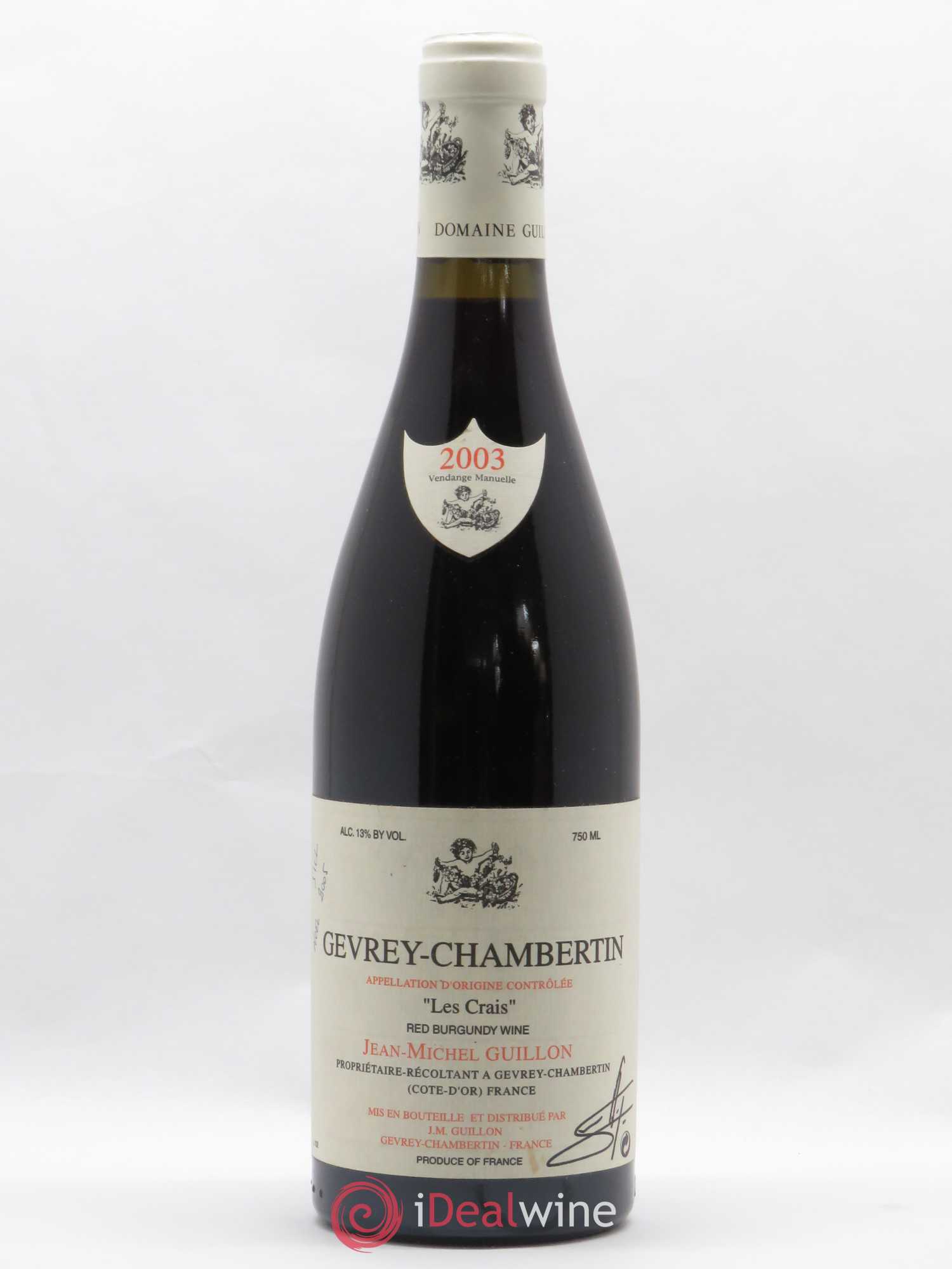 Gevrey-Chambertin 2003 - Posten von 1 Flasche - 0