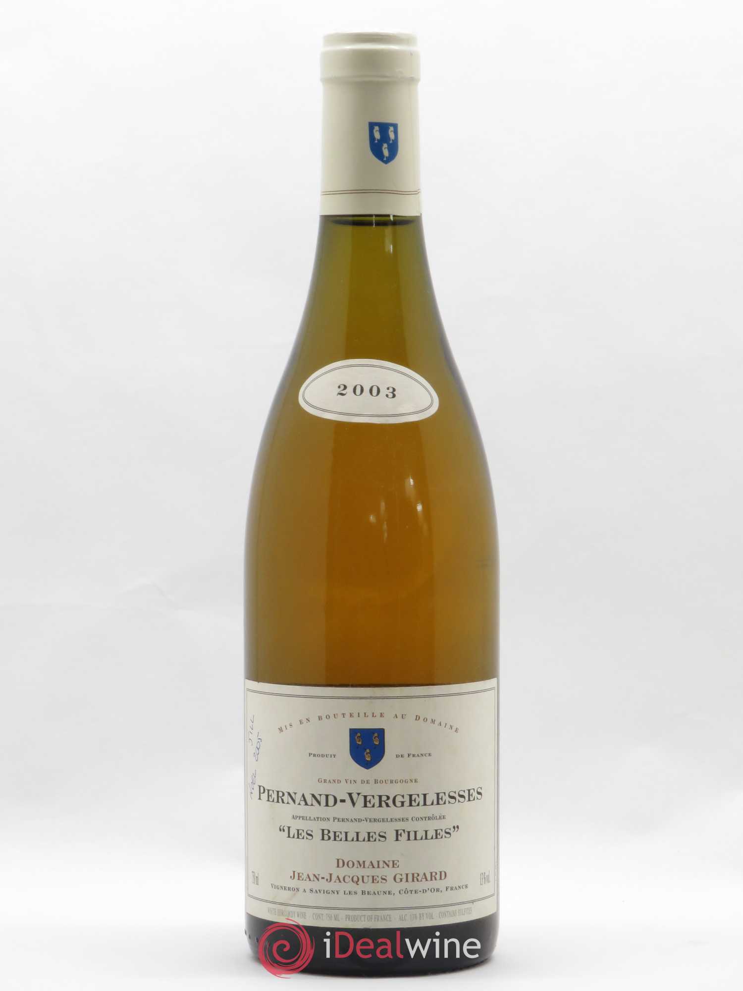 Pernand-Vergelesses Les Belles Filles Domaine Jean Jacques Girard 2003 - Posten von 1 Flasche - 0