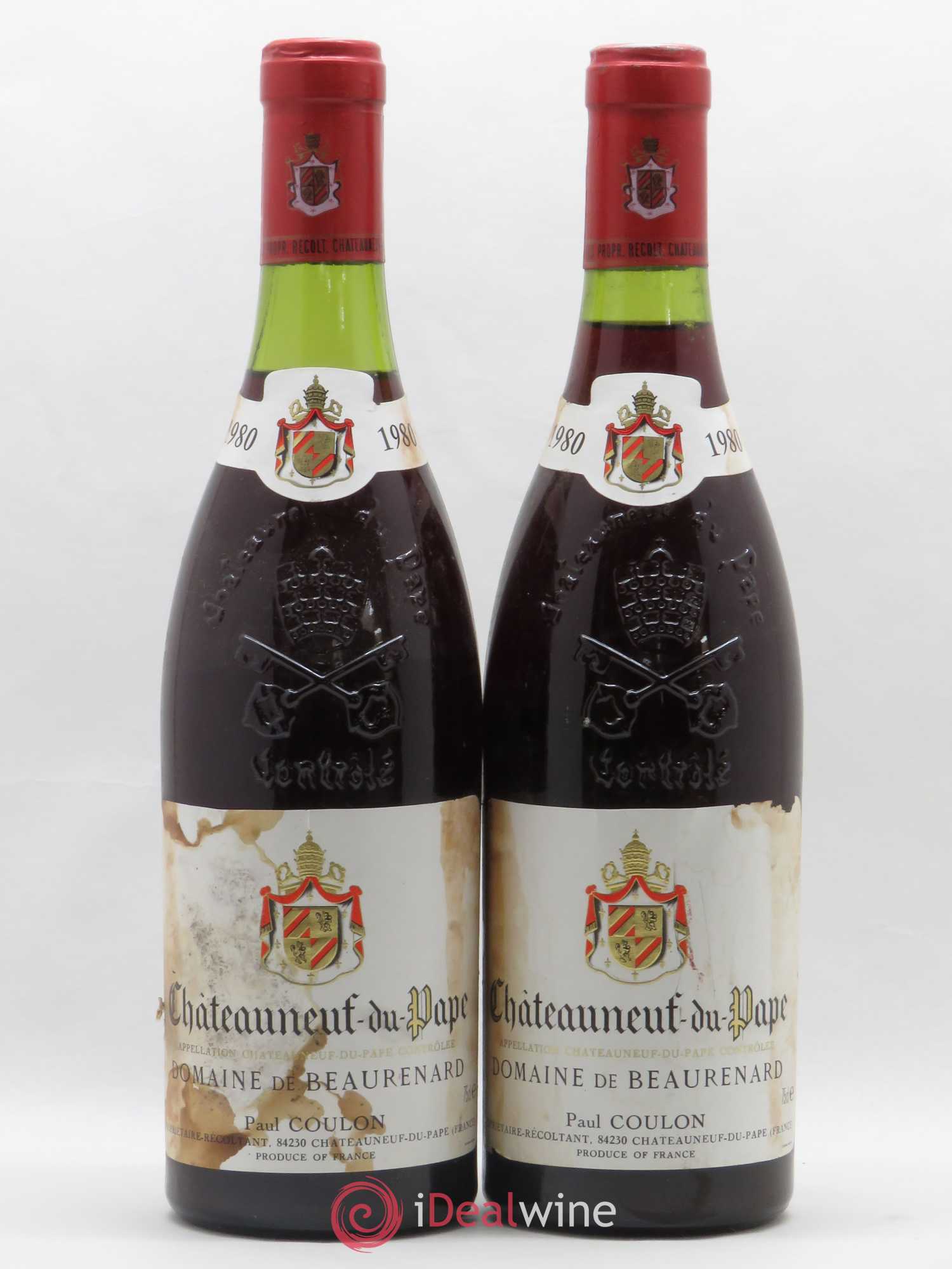 Châteauneuf-du-Pape Beaurenard (Domaine de) (sans prix de réserve) 1980 - Lot de 2 bouteilles - 0