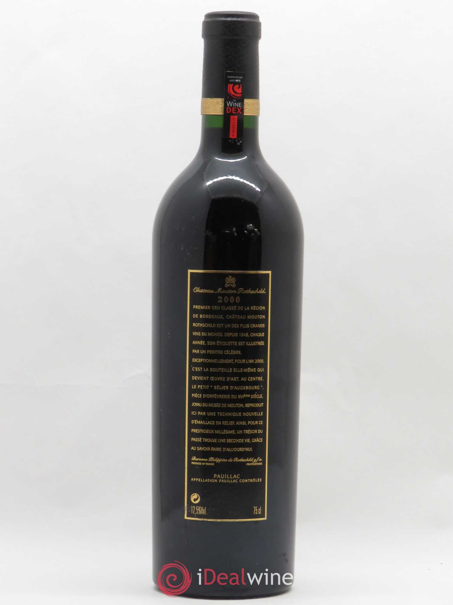 Château Mouton Rothschild 1er Grand Cru Classé 2000 - Lot de 1 bouteille - 1