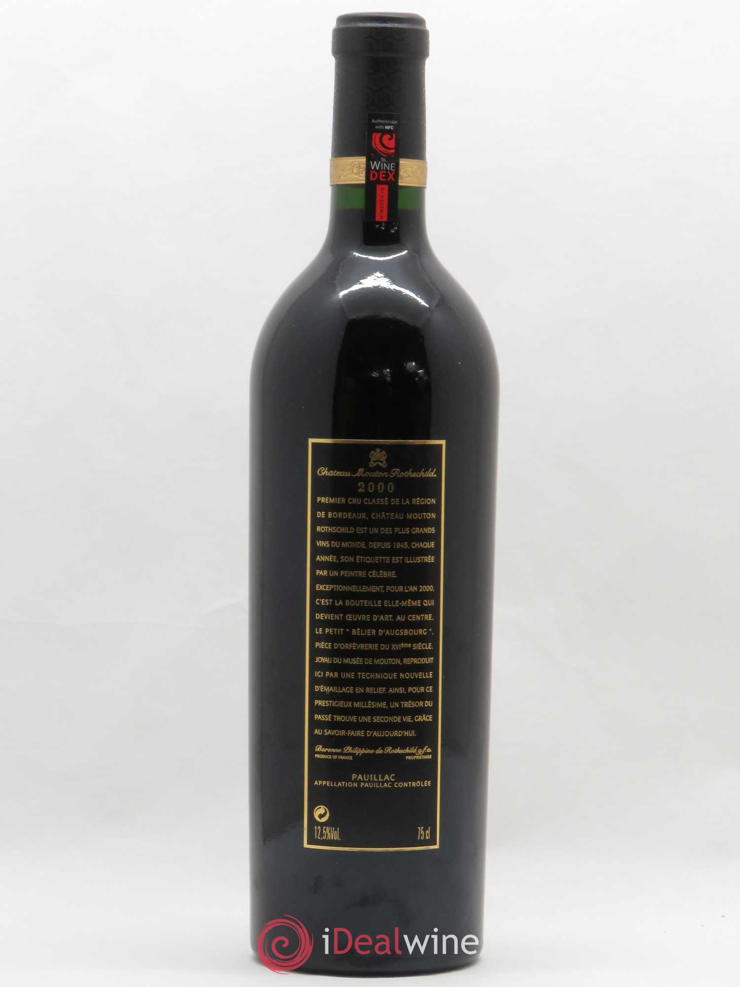 Château Mouton Rothschild 1er Grand Cru Classé 2000 - Lot de 1 bouteille - 1