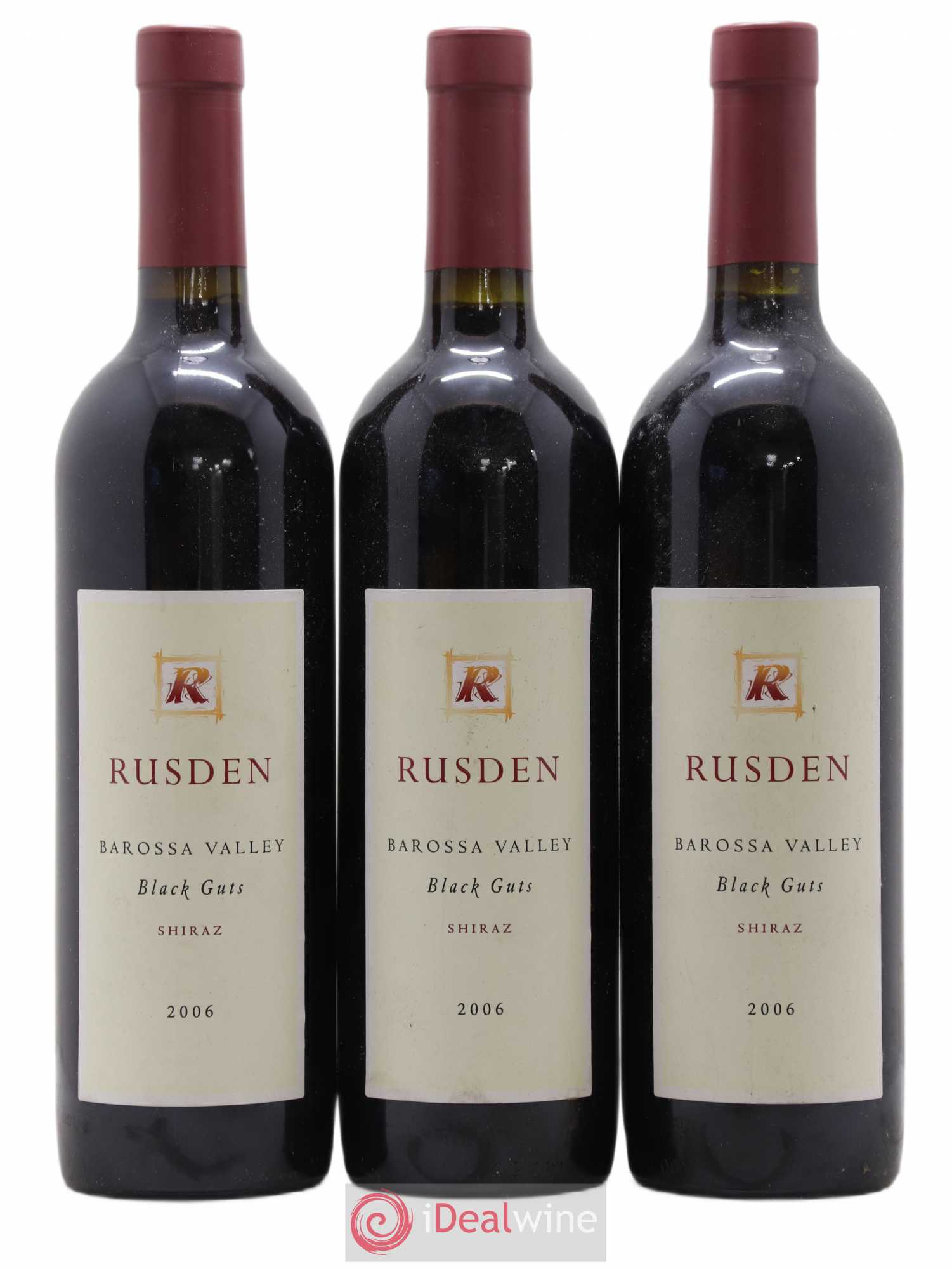 Australie Rusden Black Guts Shiraz 2006 - Lot de 3 bouteilles - 0
