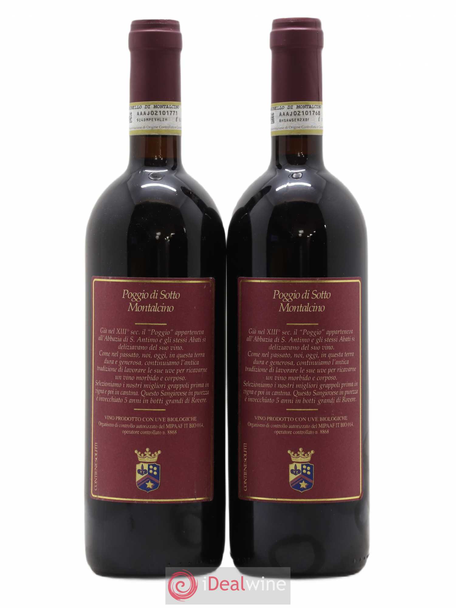 Brunello di Montalcino DOCG Poggio di Sotto 2006 - Lot de 2 bouteilles - 1