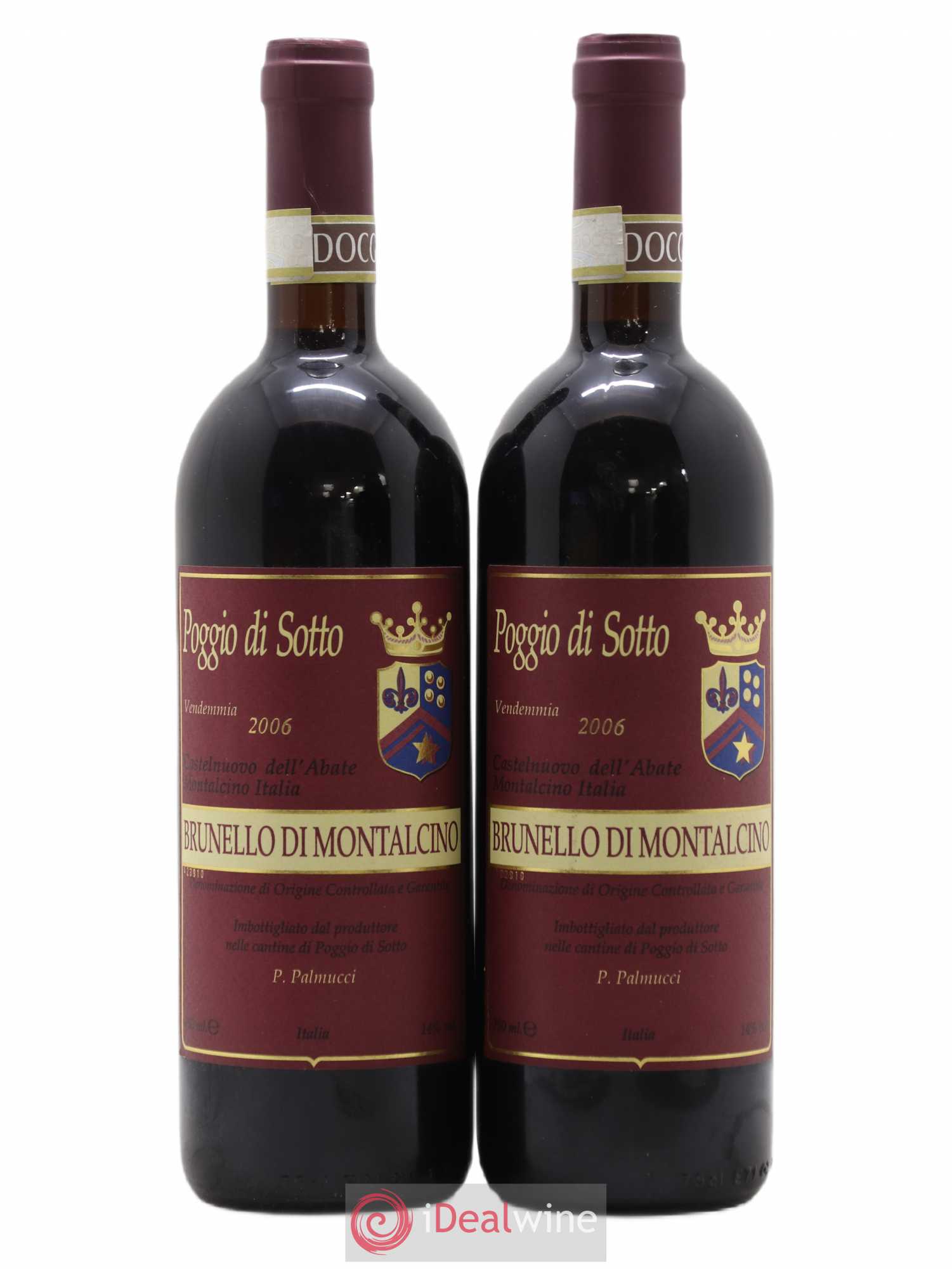 Brunello di Montalcino DOCG Poggio di Sotto 2006 - Lot de 2 bouteilles - 0