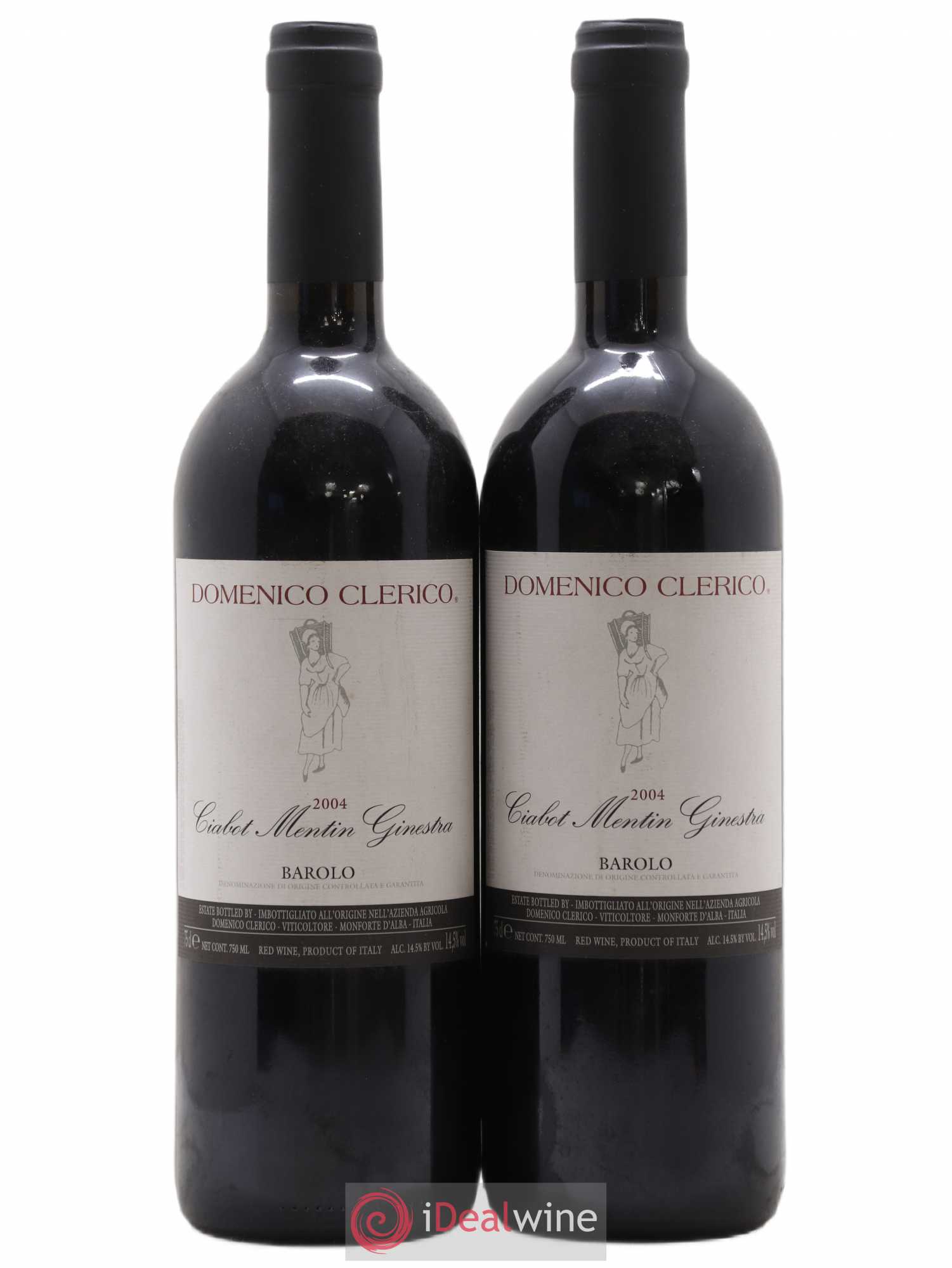 Barolo Ciabot Mentin Ginestra Domenico Clerico 2004 - Posten von 2 Flaschen - 0