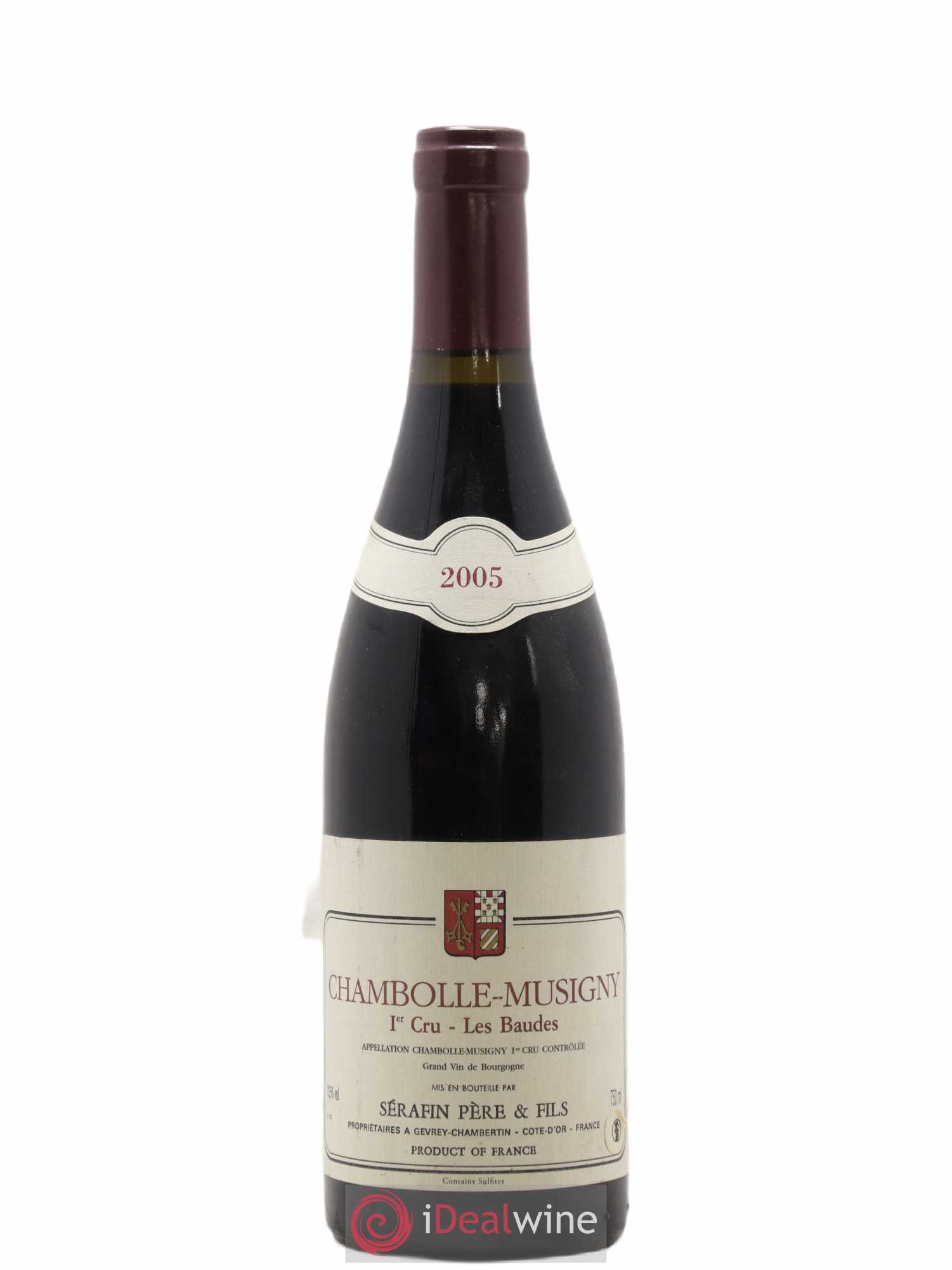 Chambolle-Musigny 1er Cru Les Baudes Christian Sérafin Père et Fils 2005 - Lot de 1 bouteille - 0
