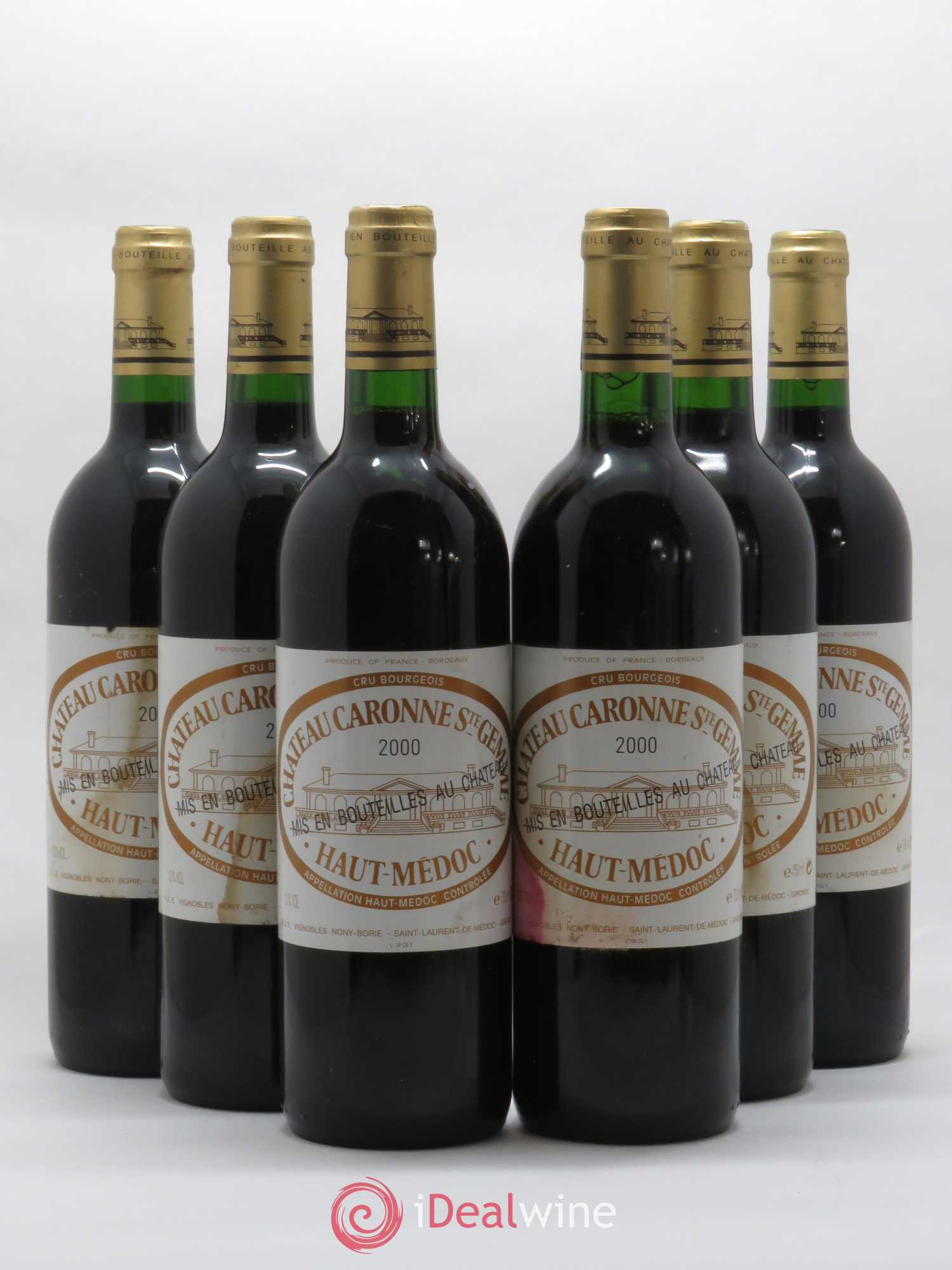 Château Caronne Sainte-Gemme Cru Bourgeois 2000 - Lot de 6 bouteilles - 0