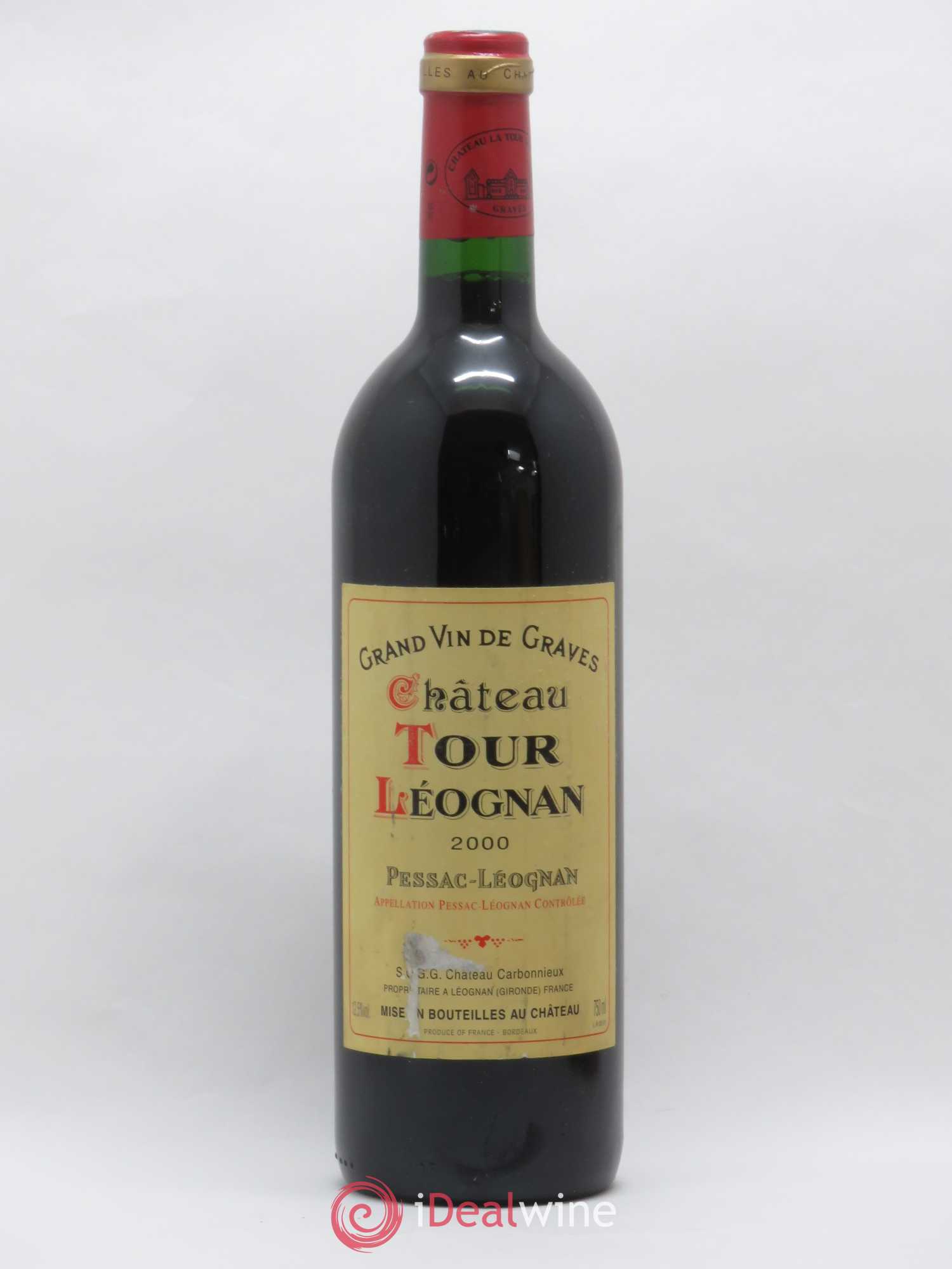 Château Tour Léognan 2000 - Lot de 1 bouteille - 0