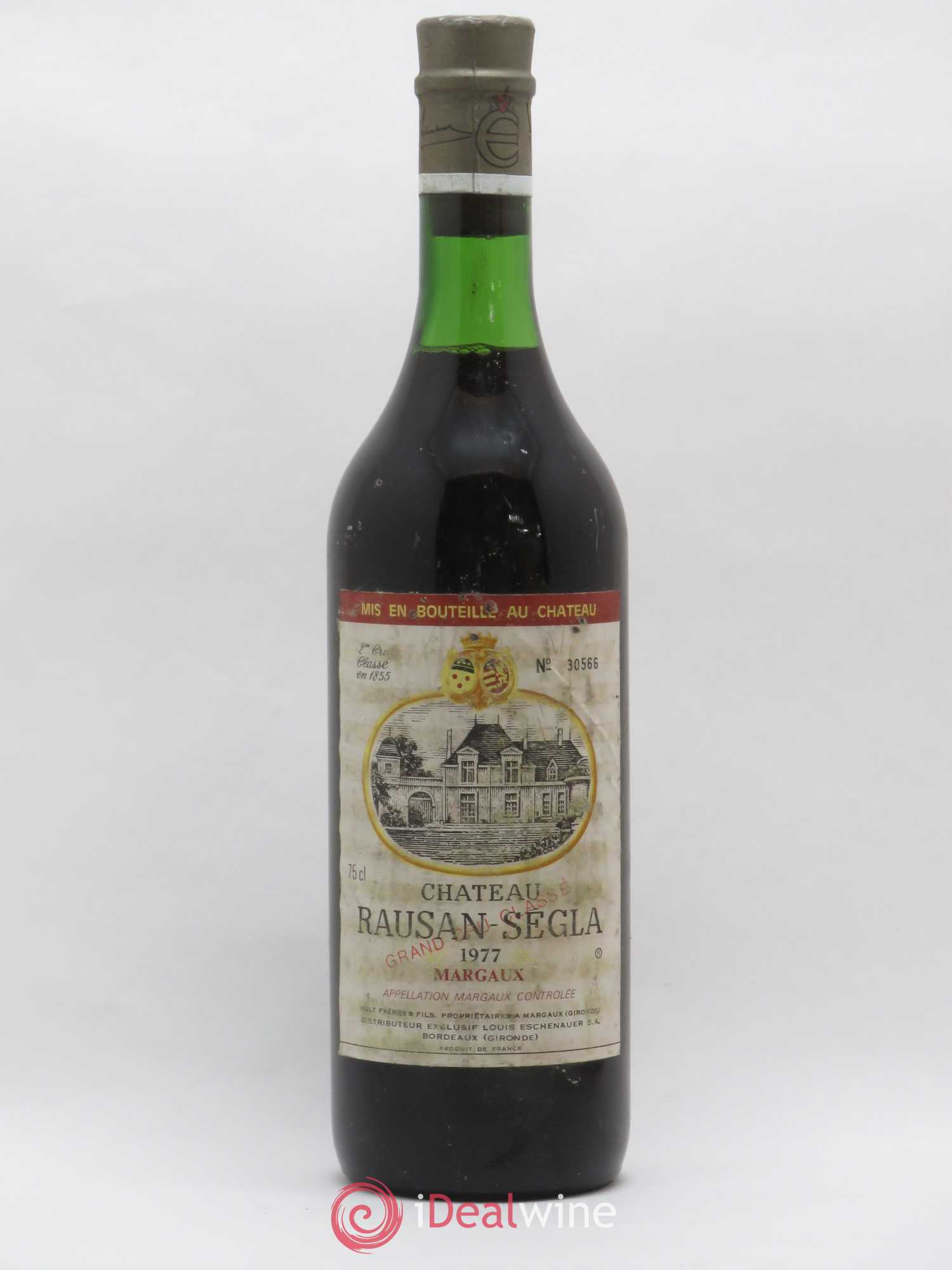 Château Rauzan Ségla Grand Cru Classé 1977 - Lot de 1 bouteille - 0