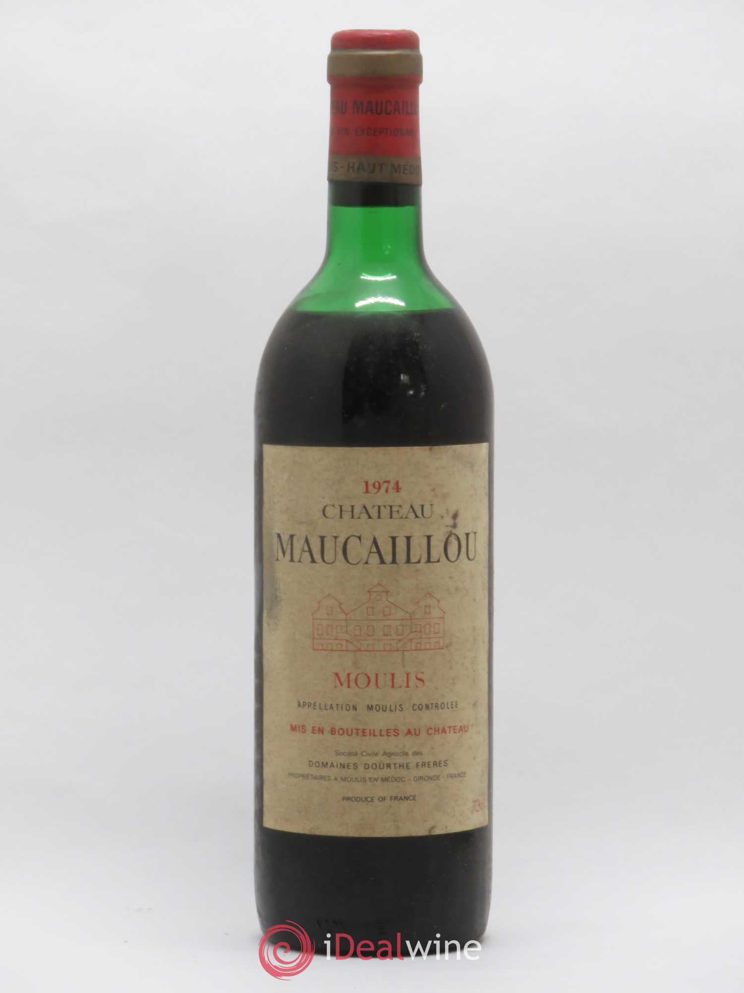 Château Maucaillou 1974 - Lot de 1 bouteille - 0