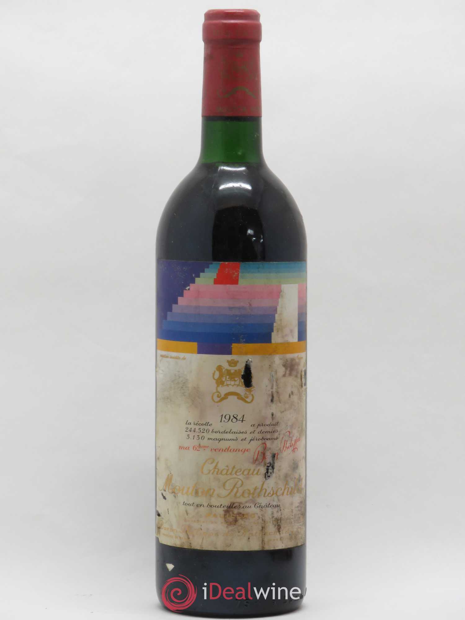 Château Mouton Rothschild 1er Grand Cru Classé 1984 - Lot de 1 bouteille - 0