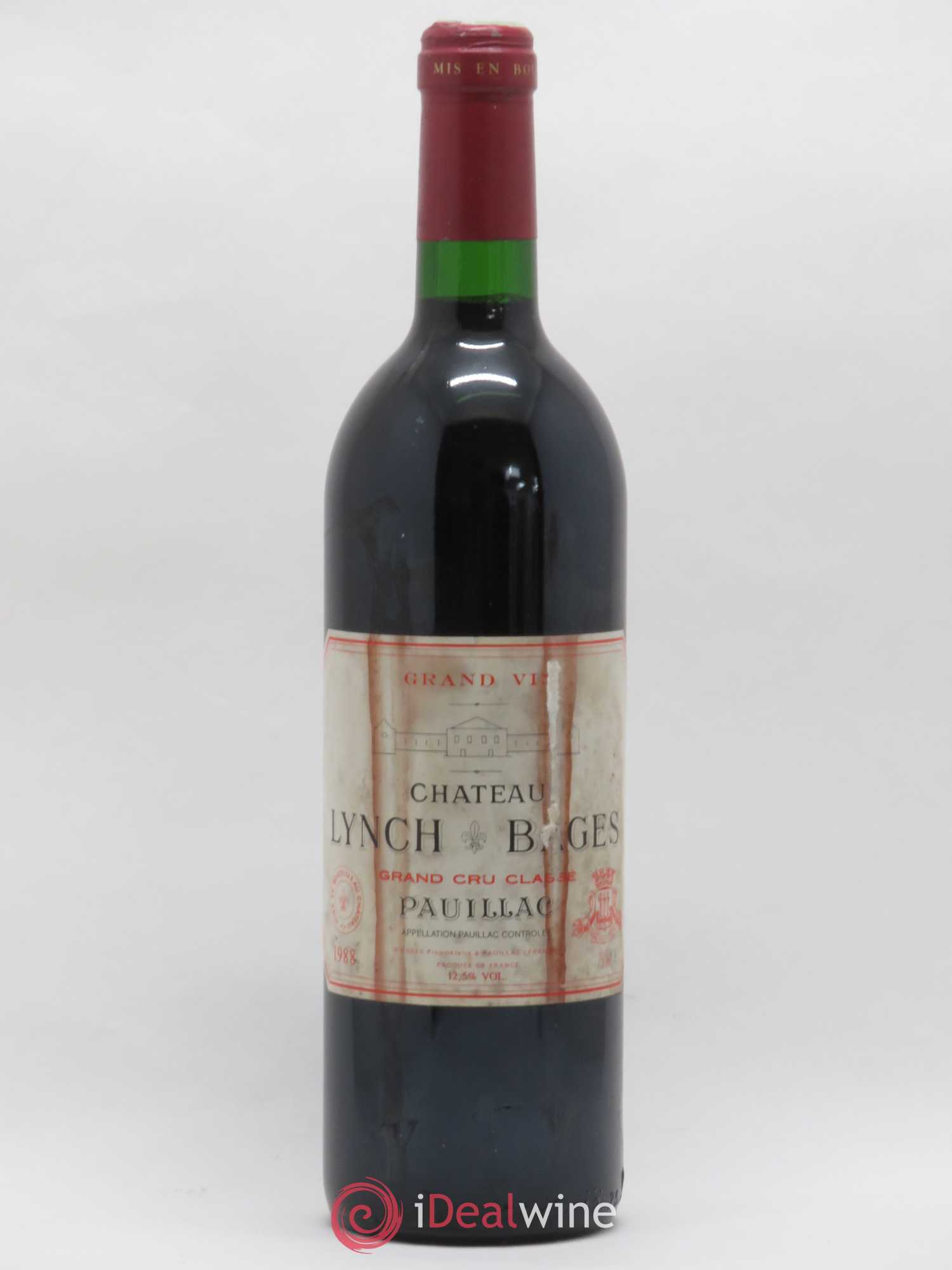 Château Lynch Bages 5ème Grand Cru Classé 1988 - Lot de 1 bouteille - 0