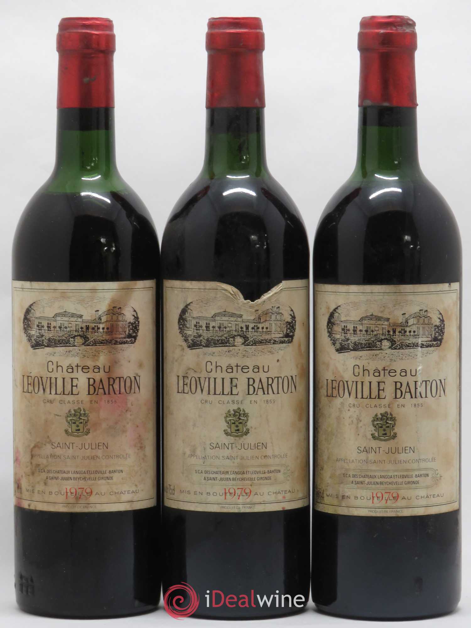 Château Léoville Barton 2ème Grand Cru Classé 1979 - Lot de 3 bouteilles - 0