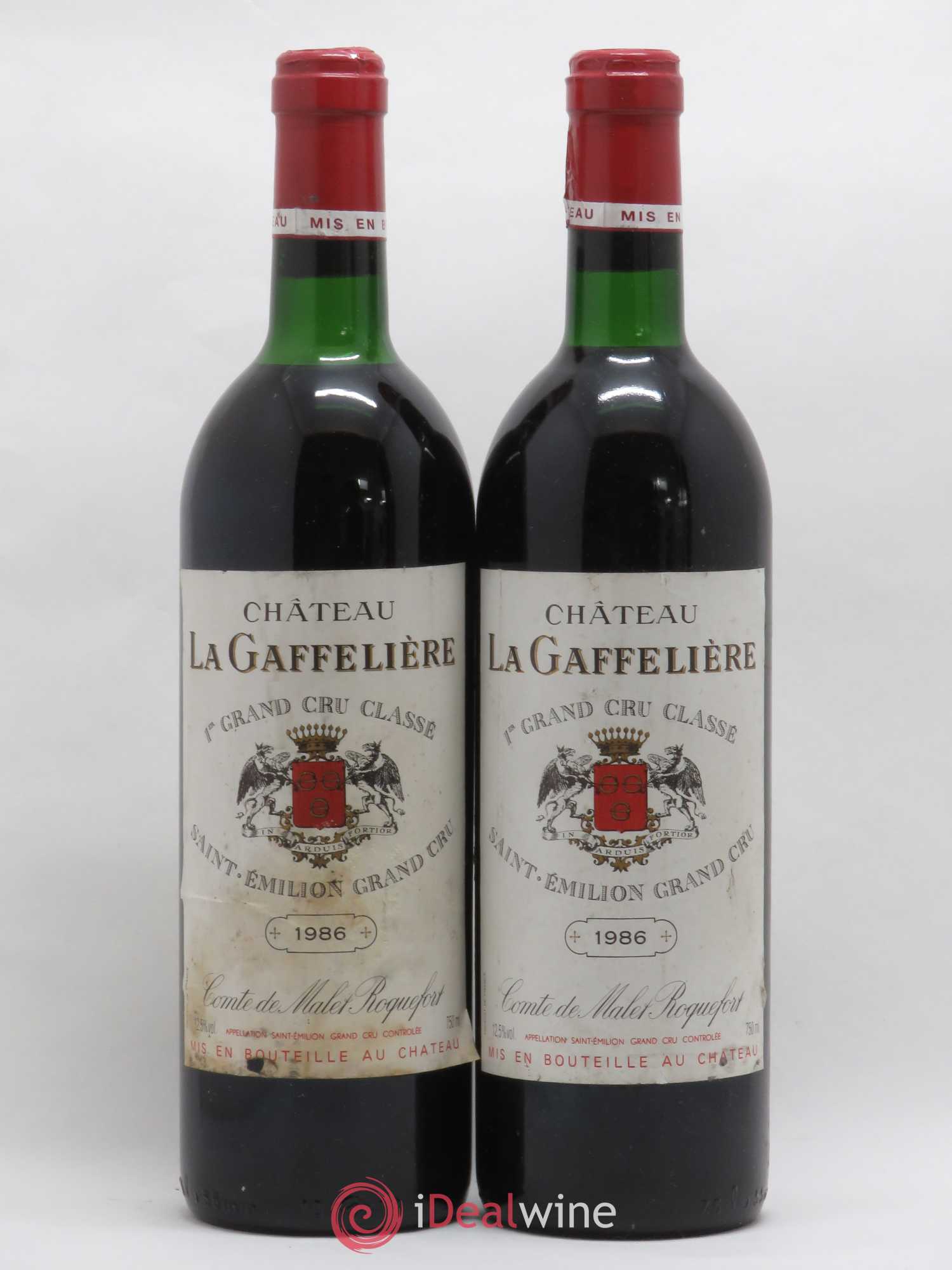 Château la Gaffelière 1er Grand Cru Classé B 1986 - Lot de 2 bouteilles - 0