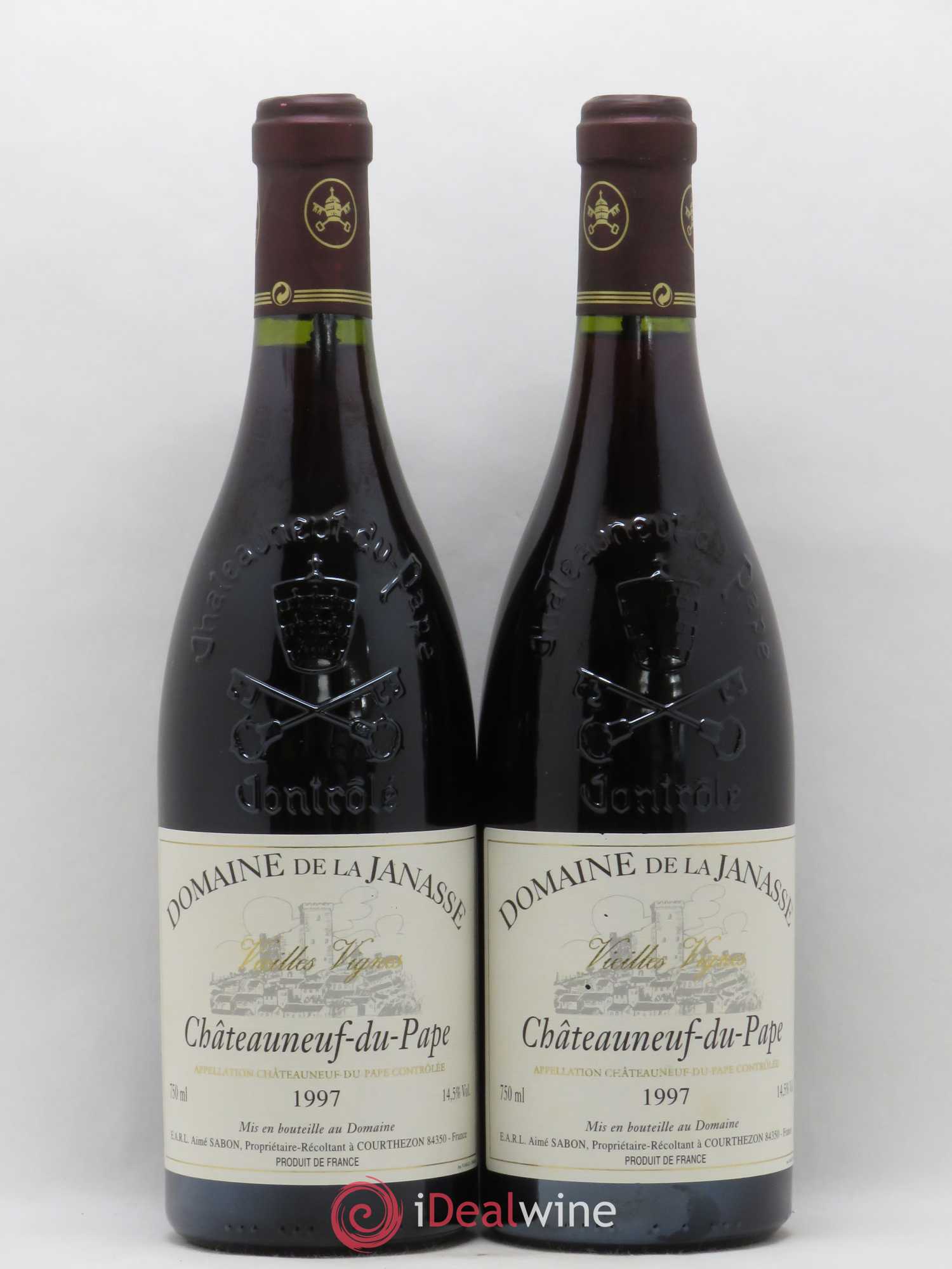 Châteauneuf-du-Pape Cuvée Vieilles Vignes La Janasse (Domaine de) 1997 - Lot de 2 bouteilles - 0