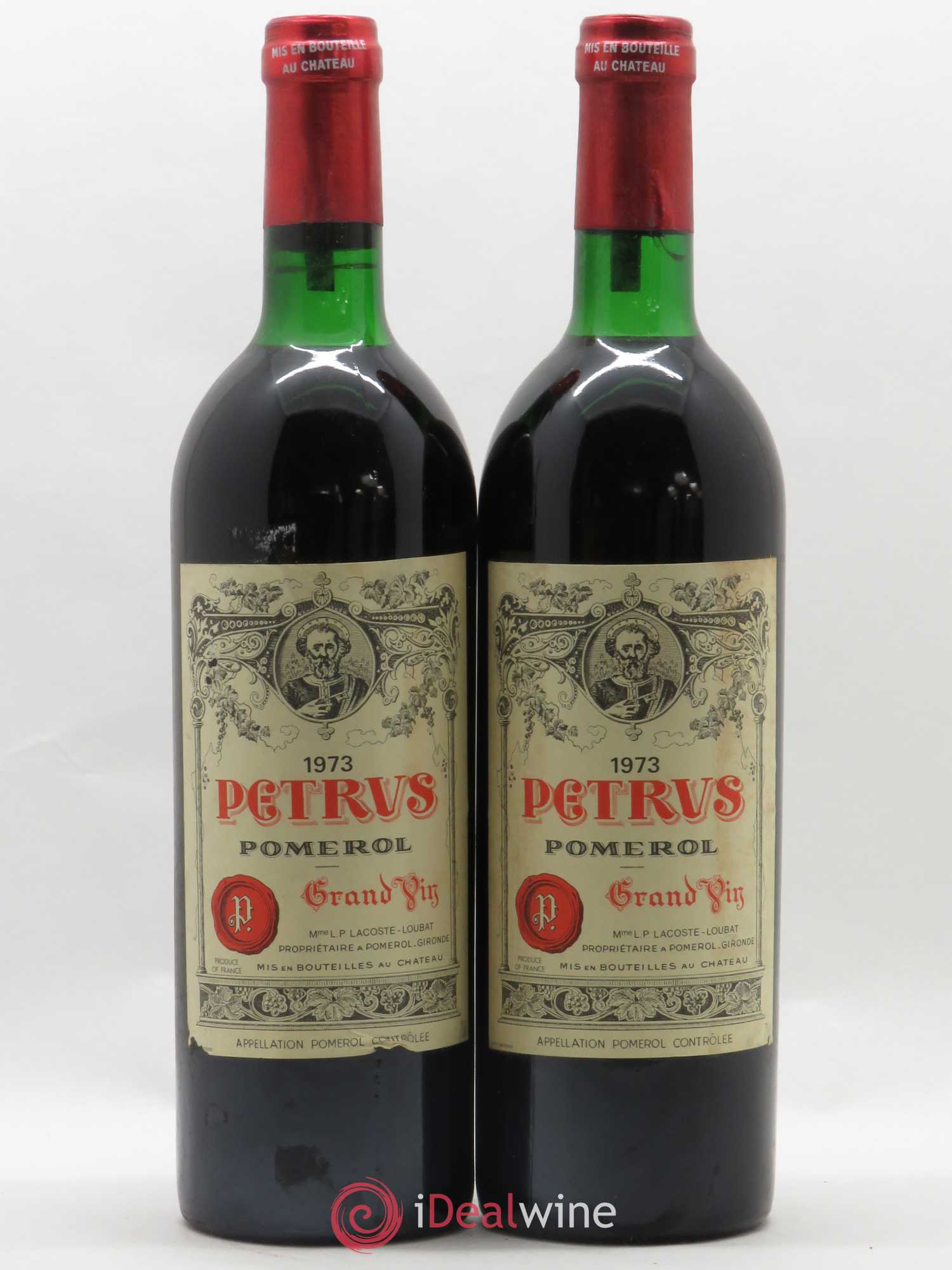 Petrus 1973 - Lot de 2 bouteilles - 0
