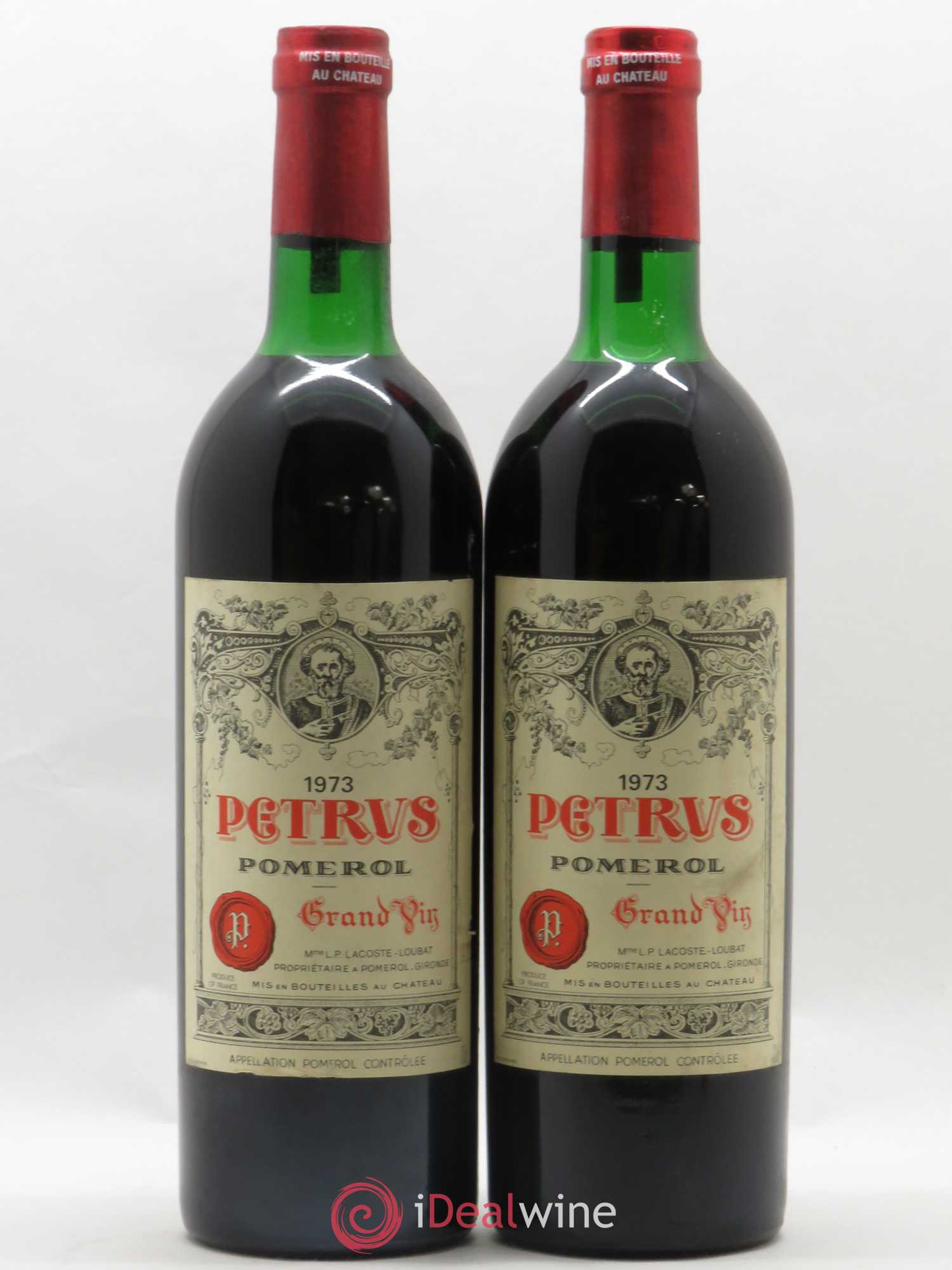 Petrus 1973 - Lot de 2 bouteilles - 0