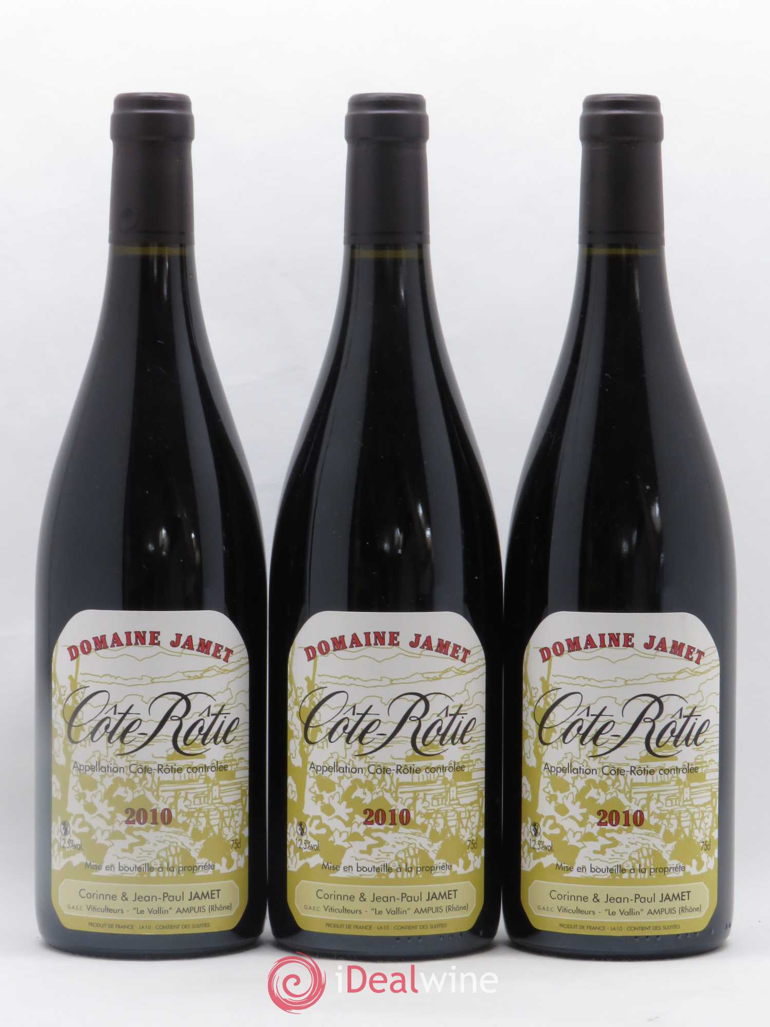 Côte-Rôtie Jamet (Domaine) 2010 - Lot de 3 bouteilles - 0