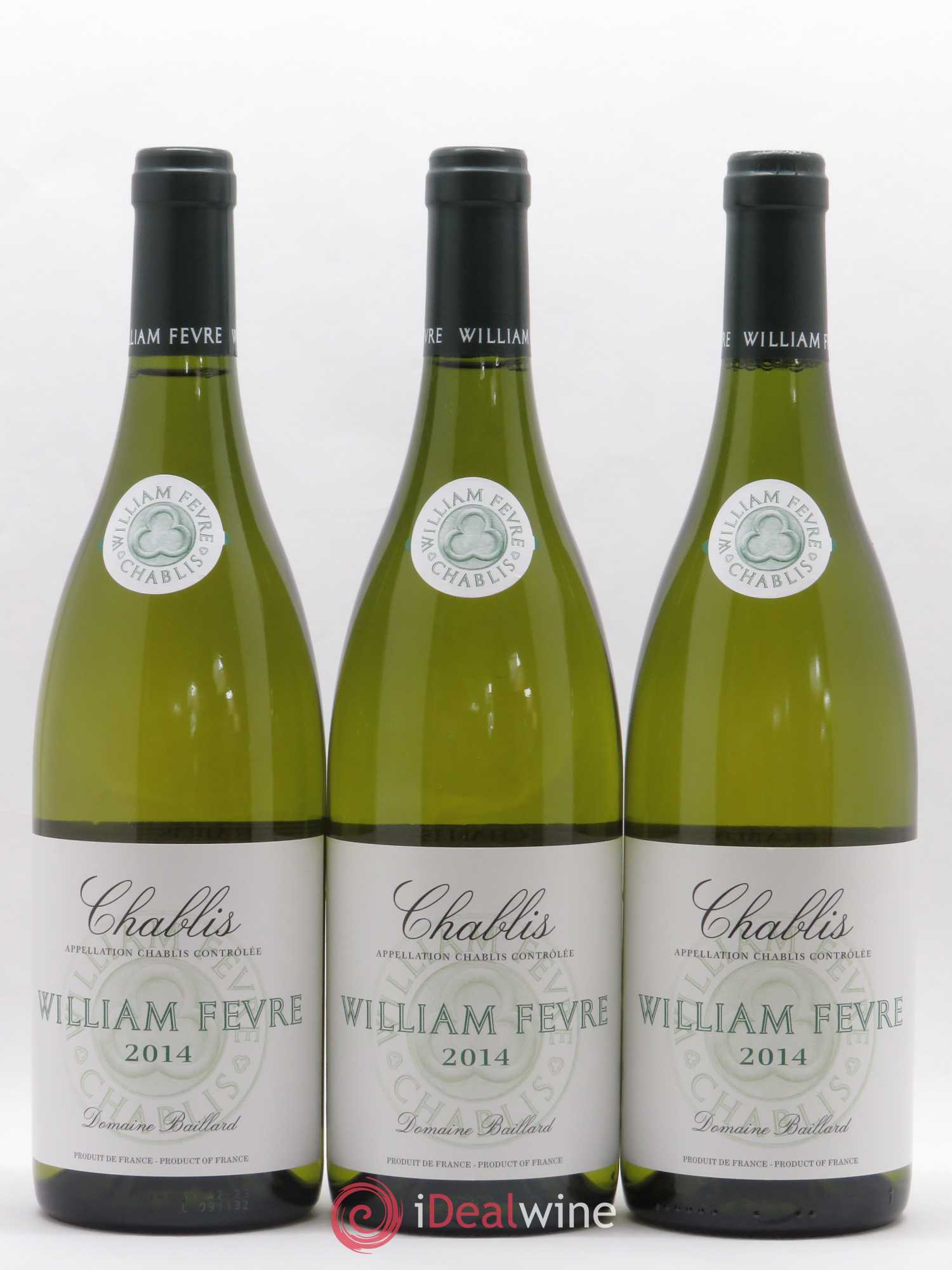 Chablis William Fèvre 2014 - Lot de 3 bouteilles - 0