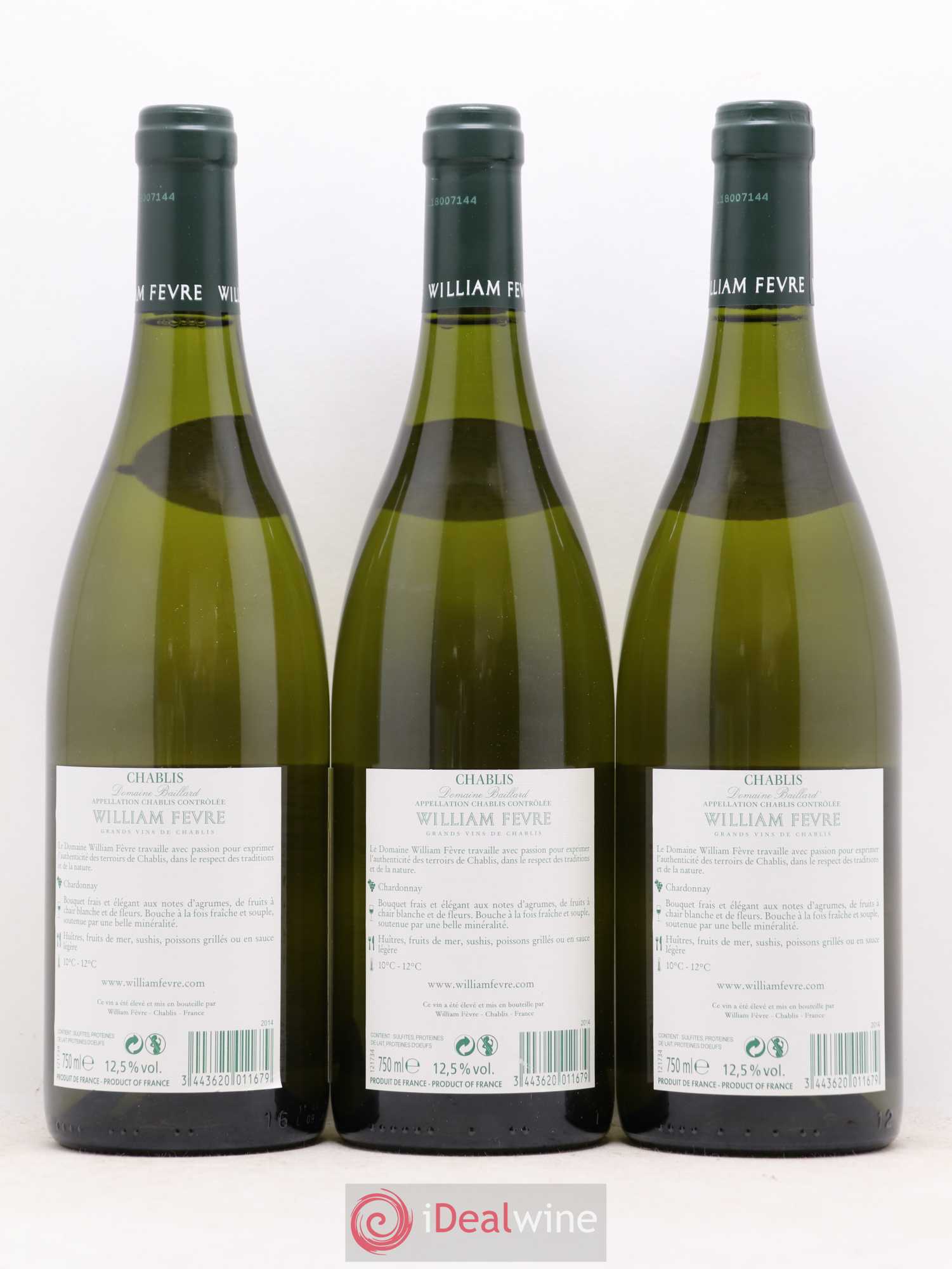Chablis William Fèvre 2014 - Posten von 3 Flaschen - 1