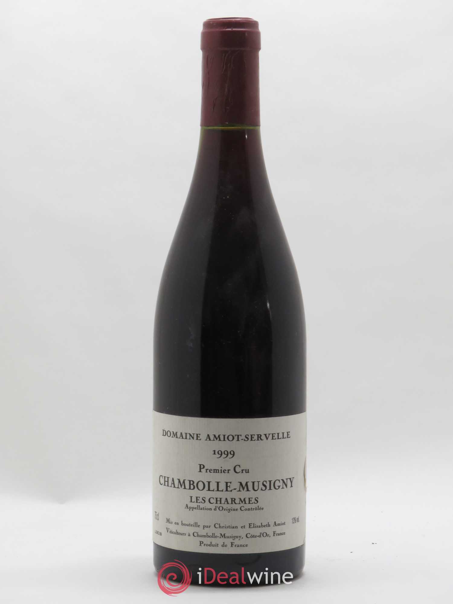Chambolle-Musigny 1er Cru Les Charmes Amiot-Servelle 1999 - Lot de 1 bouteille - 0
