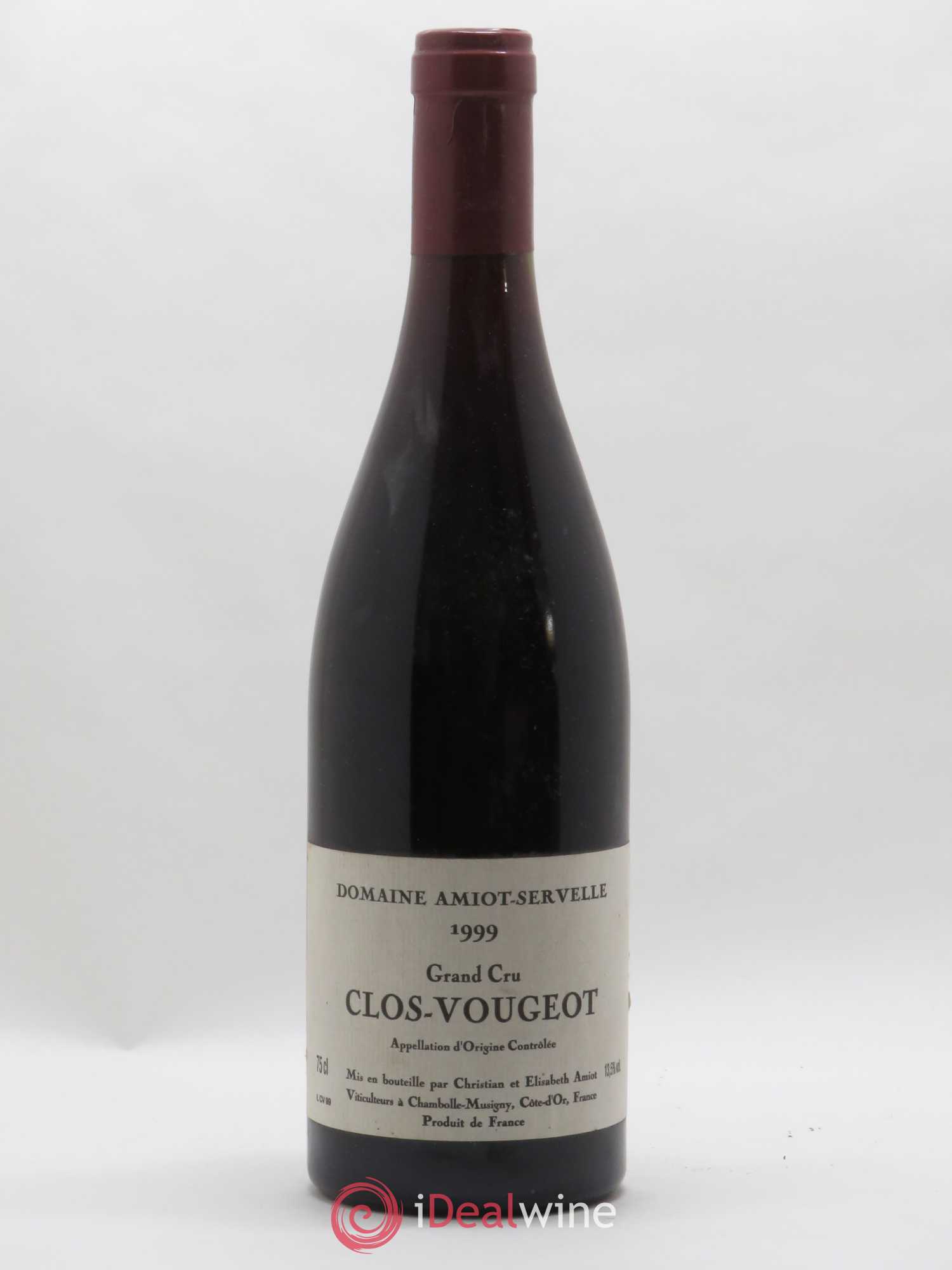 Clos de Vougeot Grand Cru Amiot-Servelle 1999 - Lot de 1 bouteille - 0