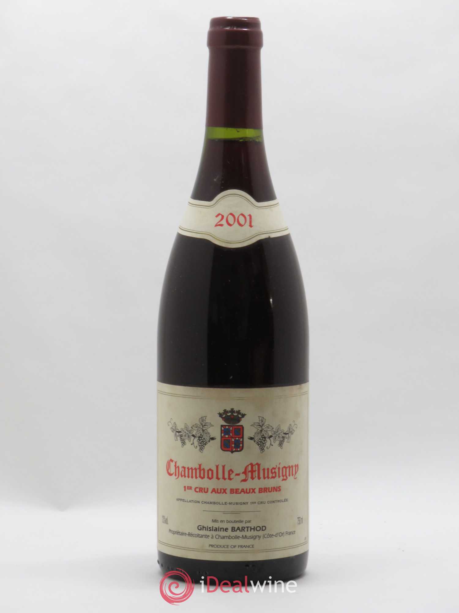 Chambolle-Musigny 1er Cru Aux Beaux Bruns Ghislaine Barthod 2001 - Lot de 1 bouteille - 0