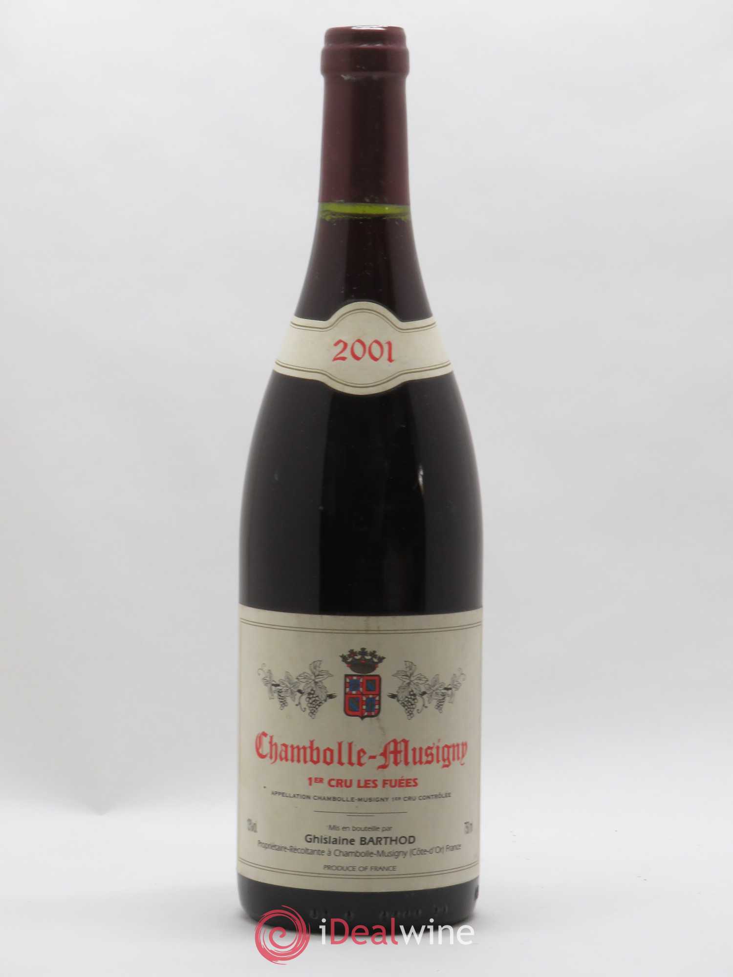 Chambolle-Musigny 1er Cru Les Fuées Ghislaine Barthod 2001 - Lot de 1 bouteille - 0