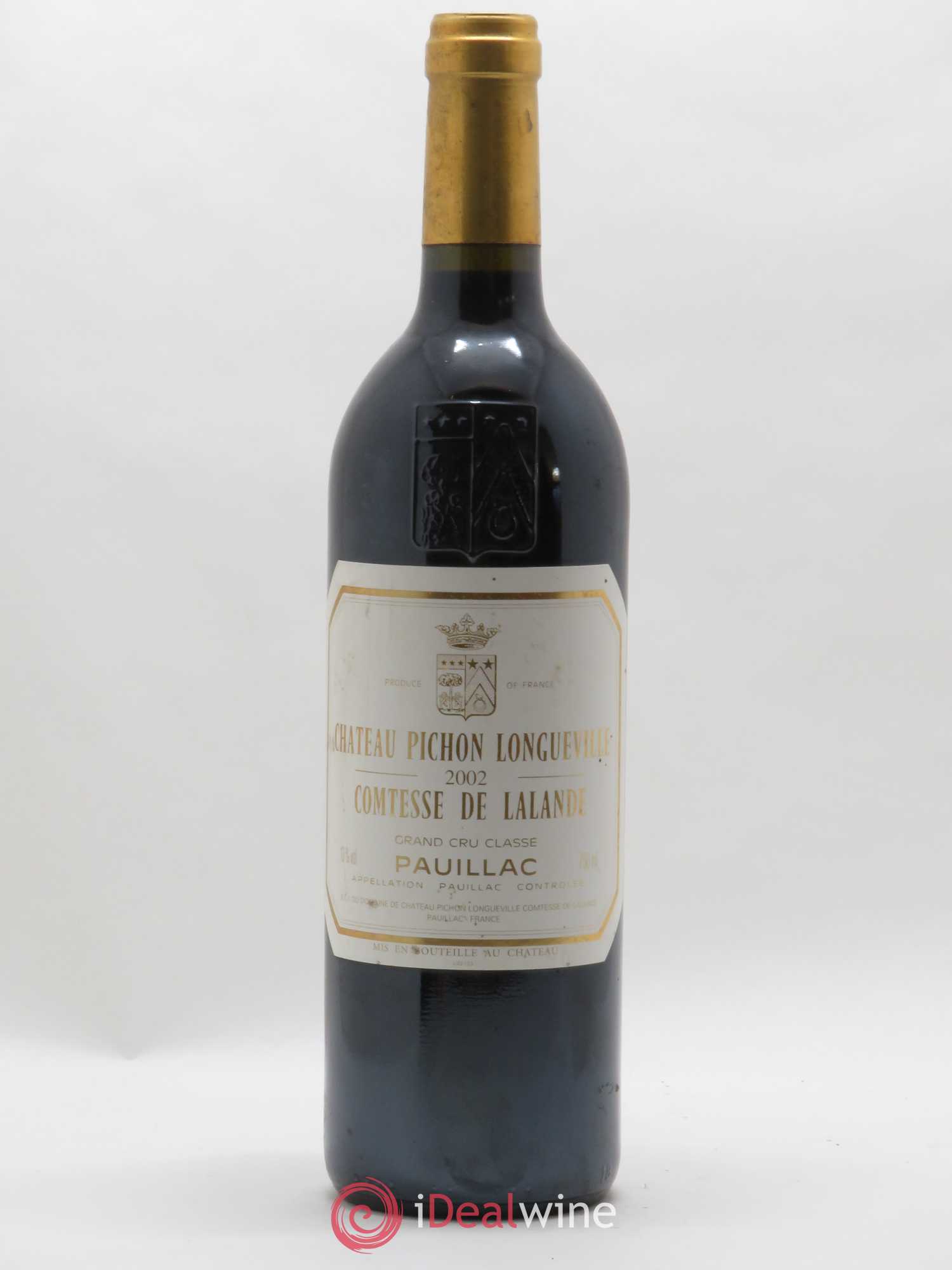 Château Pichon Longueville Comtesse de Lalande 2ème Grand Cru Classé 2002 - Lot de 1 bouteille - 0
